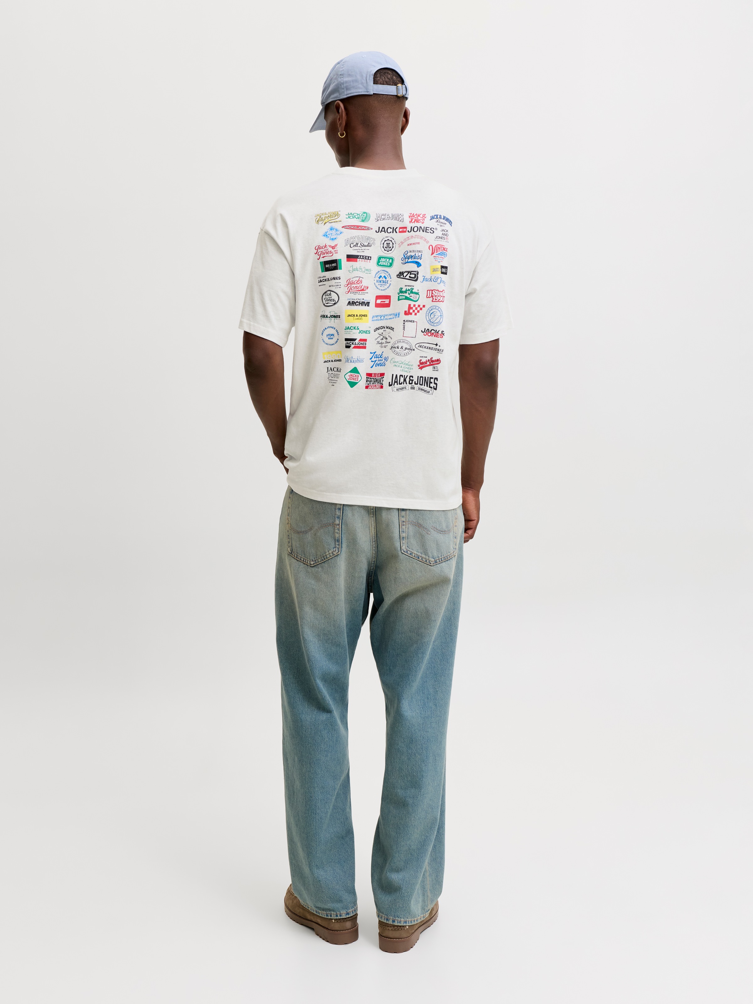 Jack & Jones T-shirt »JJLEGACY TEE SS CREW NECK« coton, coupe ample