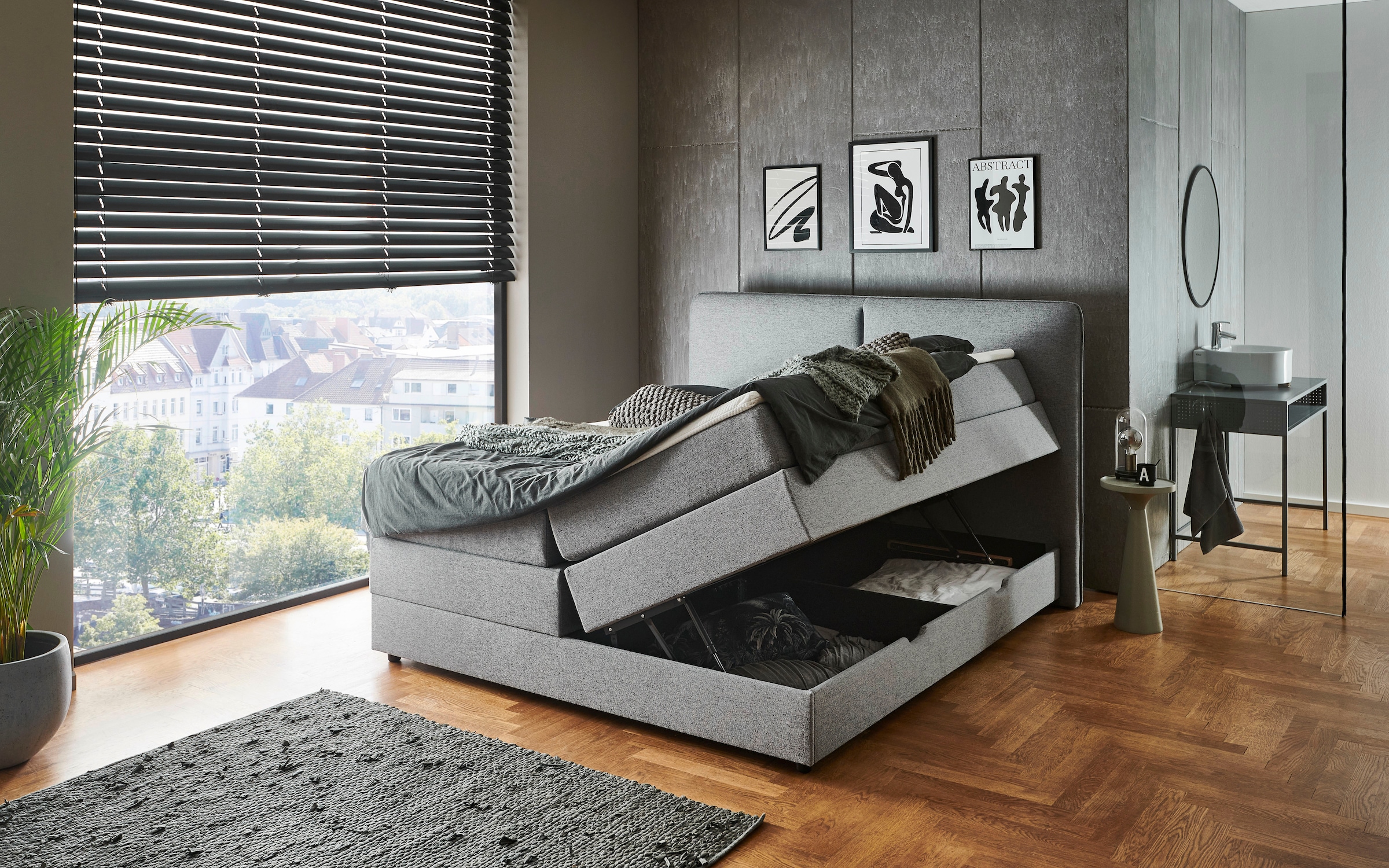 meise.möbel Boxbett »Columbia mit extra grossem Bettkasten« erhältlich in 180x200cm