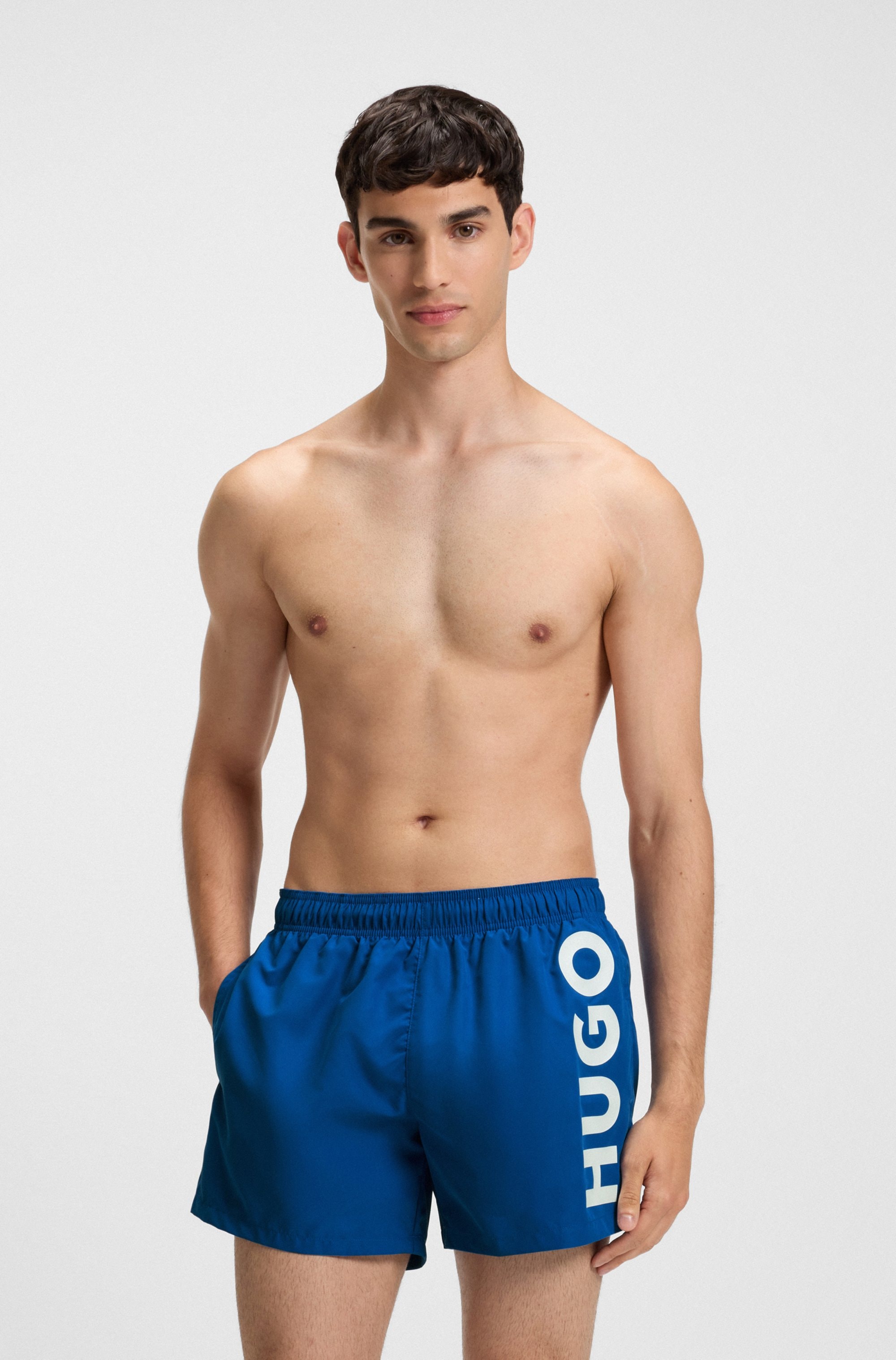 HUGO Underwear Short de bain »ABAS« seitlich mit grossem HUGO Logo-Print