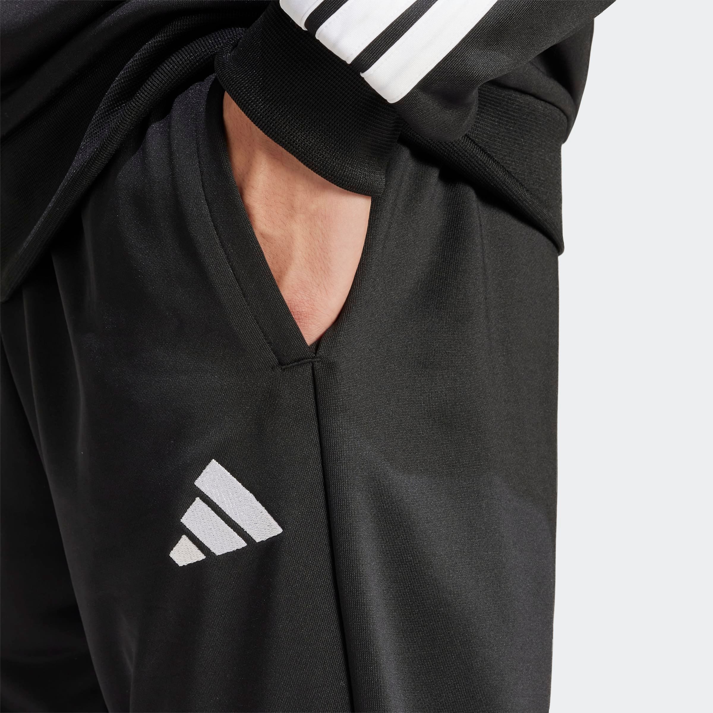 adidas Sportswear Trainingsanzug »3-STREIFEN FRENCH TERRY« 2 tlg. zweiteiliges Set, aus French-Terry-Material, mit Rippdetails