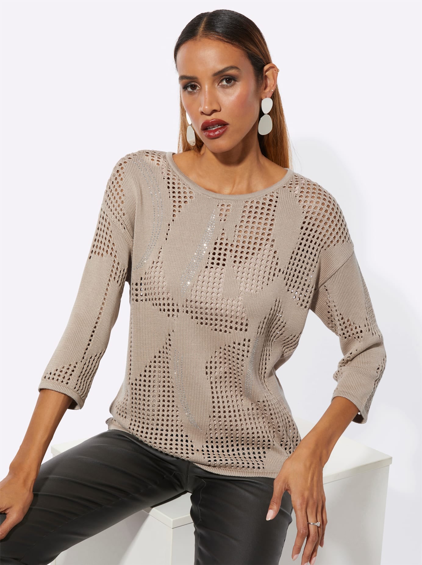 creation L Pull à manches 3/4 »Pullover«