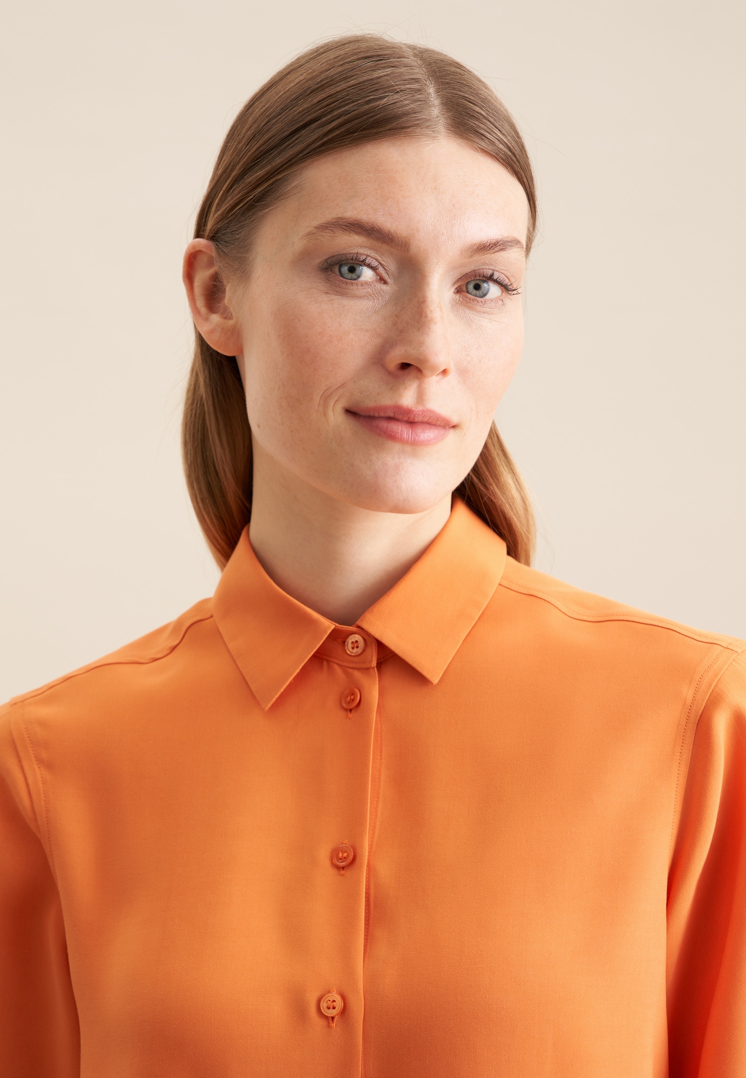 seidensticker Blouse chemise 1/1 Kragen Uni