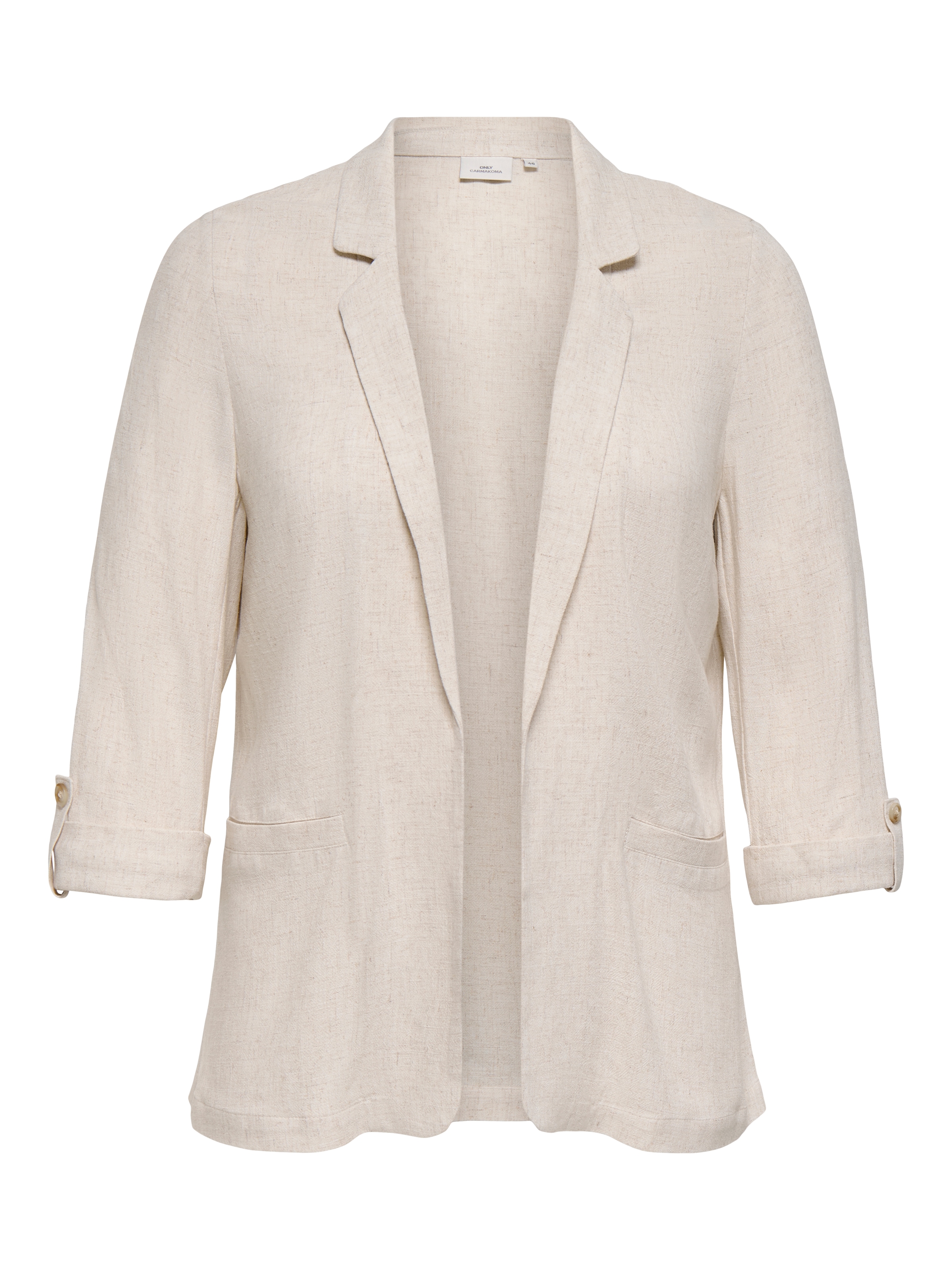 ONLY CARMAKOMA Blazer long »CARSIESTA 3/4 OPEN LIN BL BLAZE TLR NOOS«