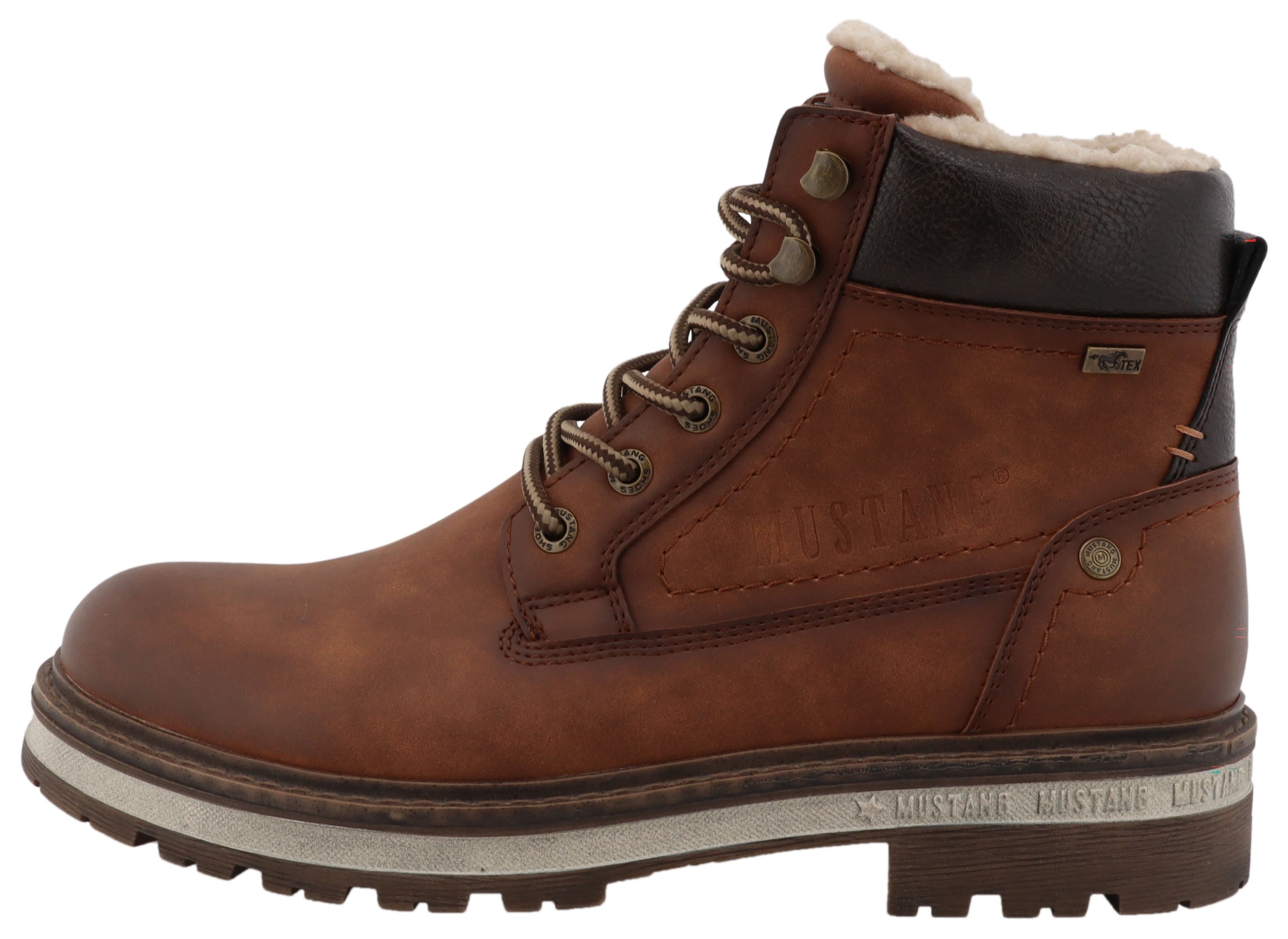 Mustang Shoes Bottes d'hiver »Merem«  bottes à lacets, bottes d’hiver avec équipement TEX