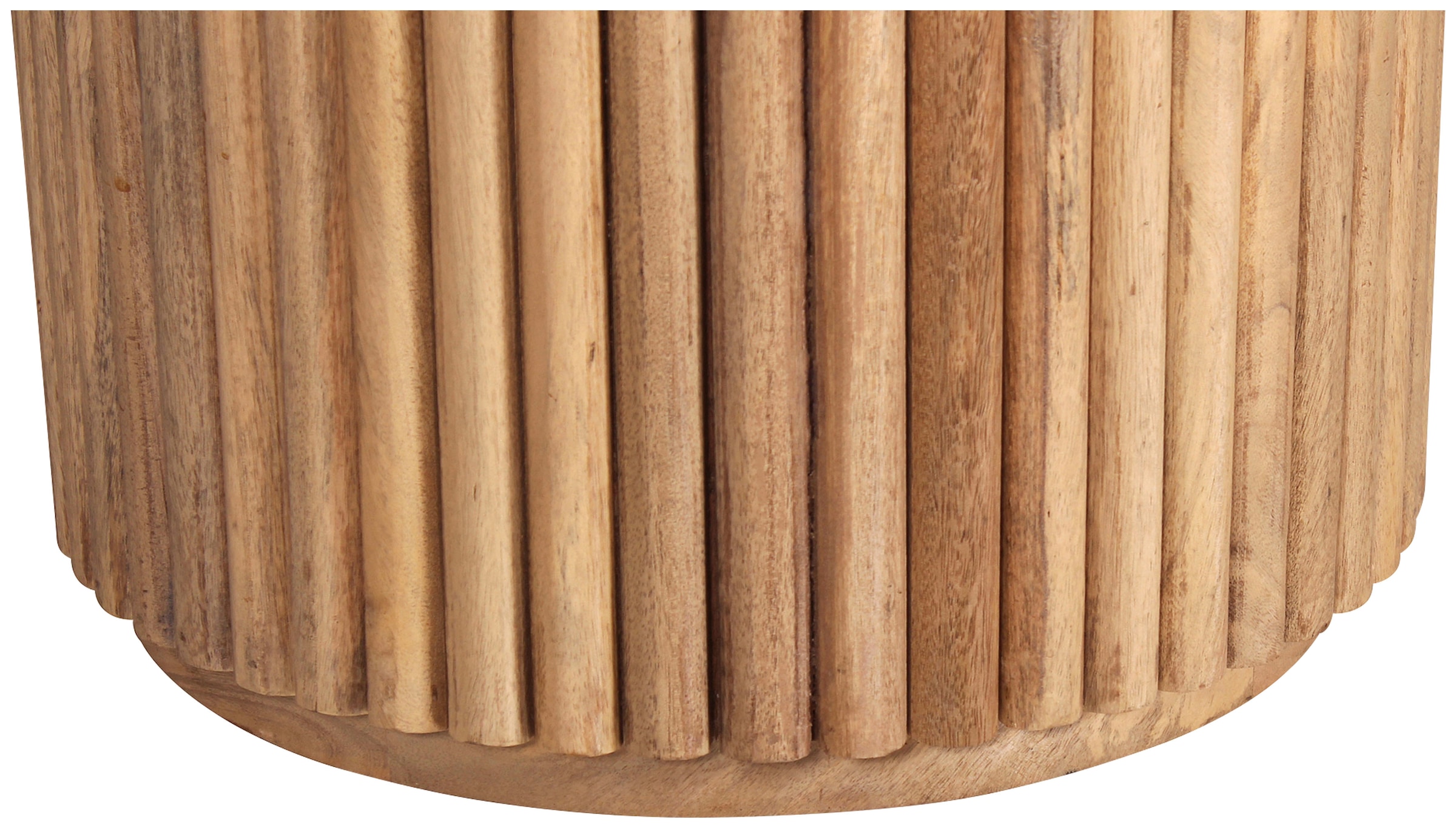 SIT Table de salle à manger »Ribbed Side Table High« avec pied colonne au look côtelé extravagant