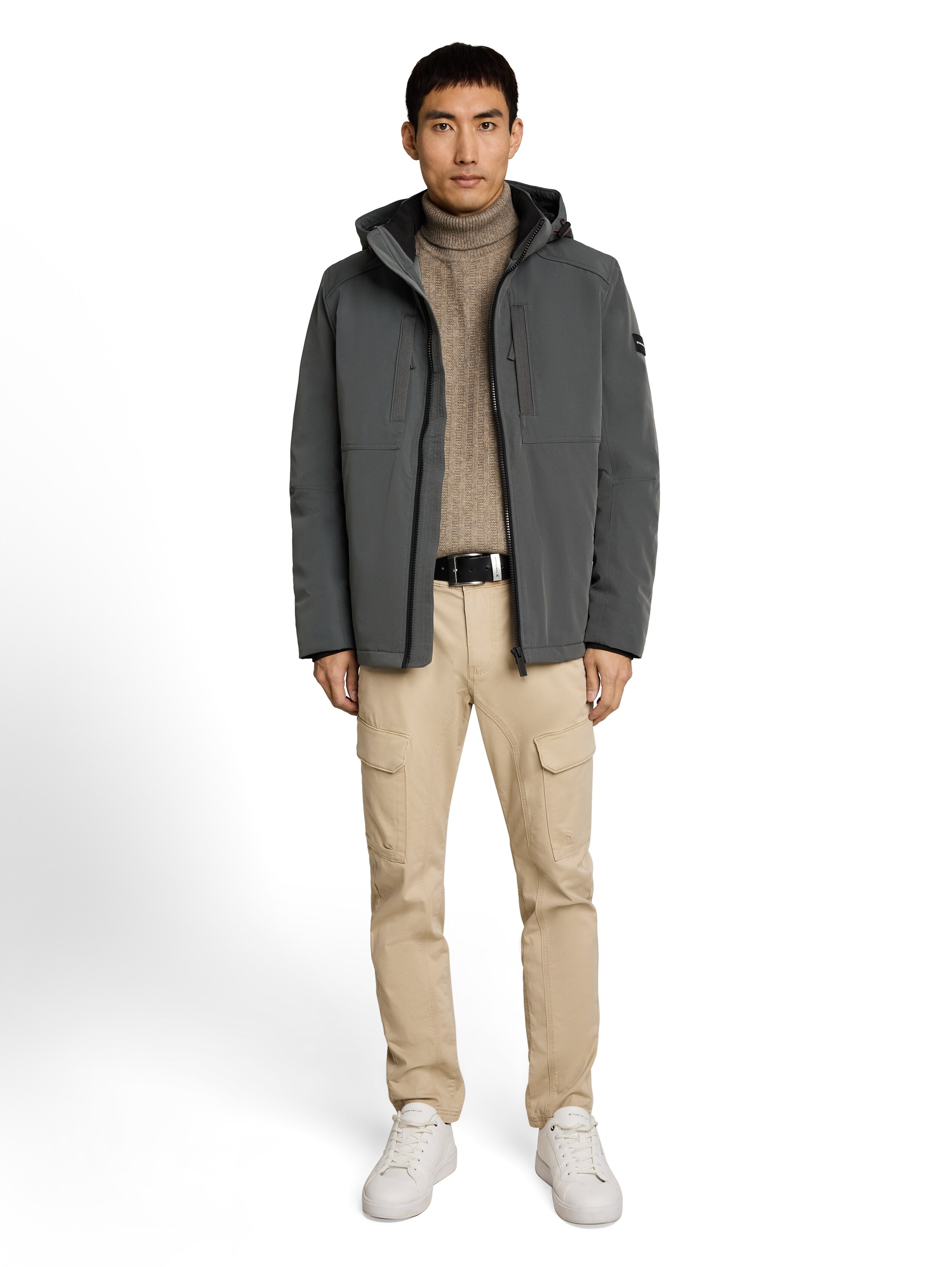 TOM TAILOR Softshelljacke mit Kapuze Übergangsjacke / Fleece und Kapuze