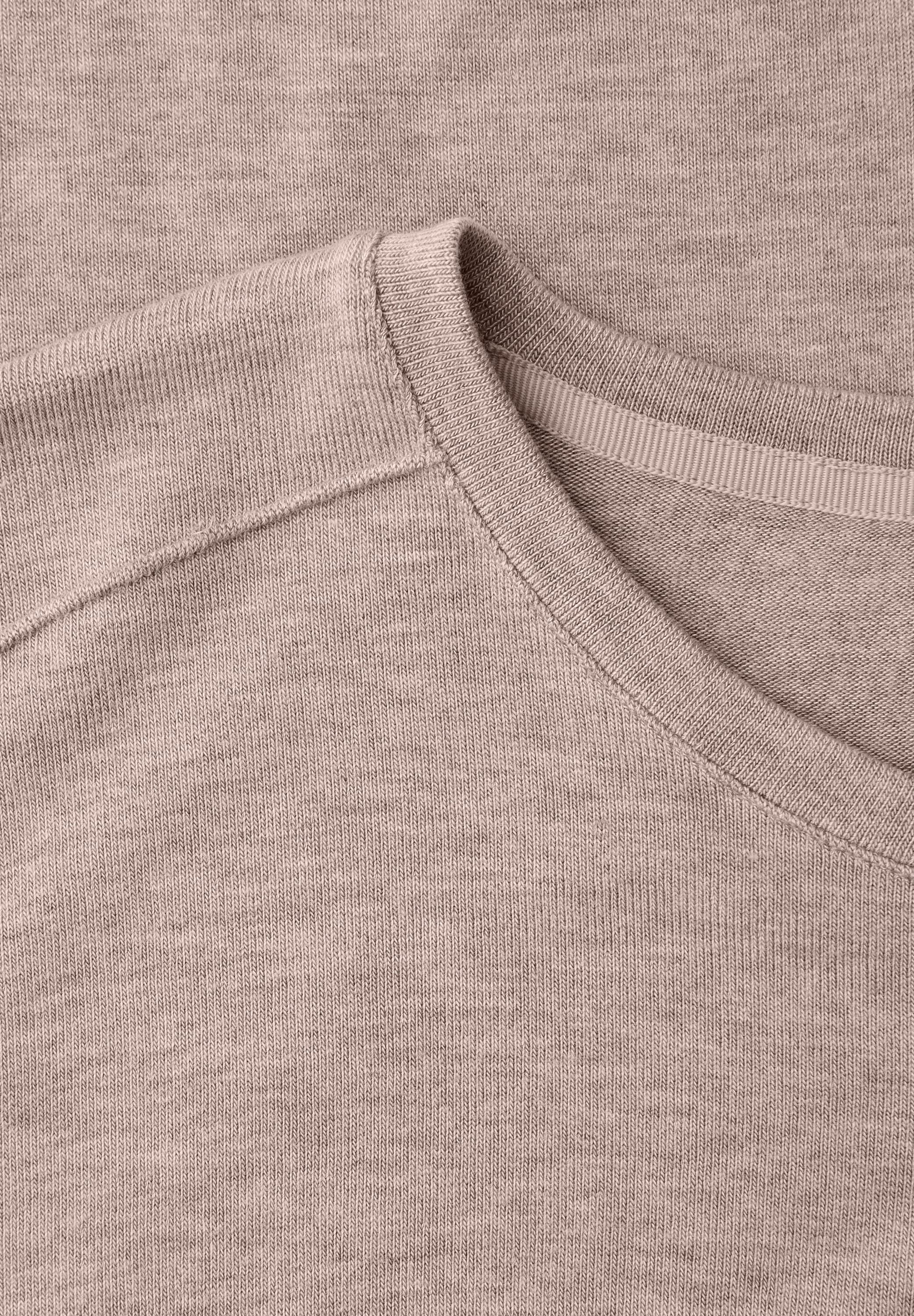 STREET ONE T-shirt à manches 3/4 im Melange-Look