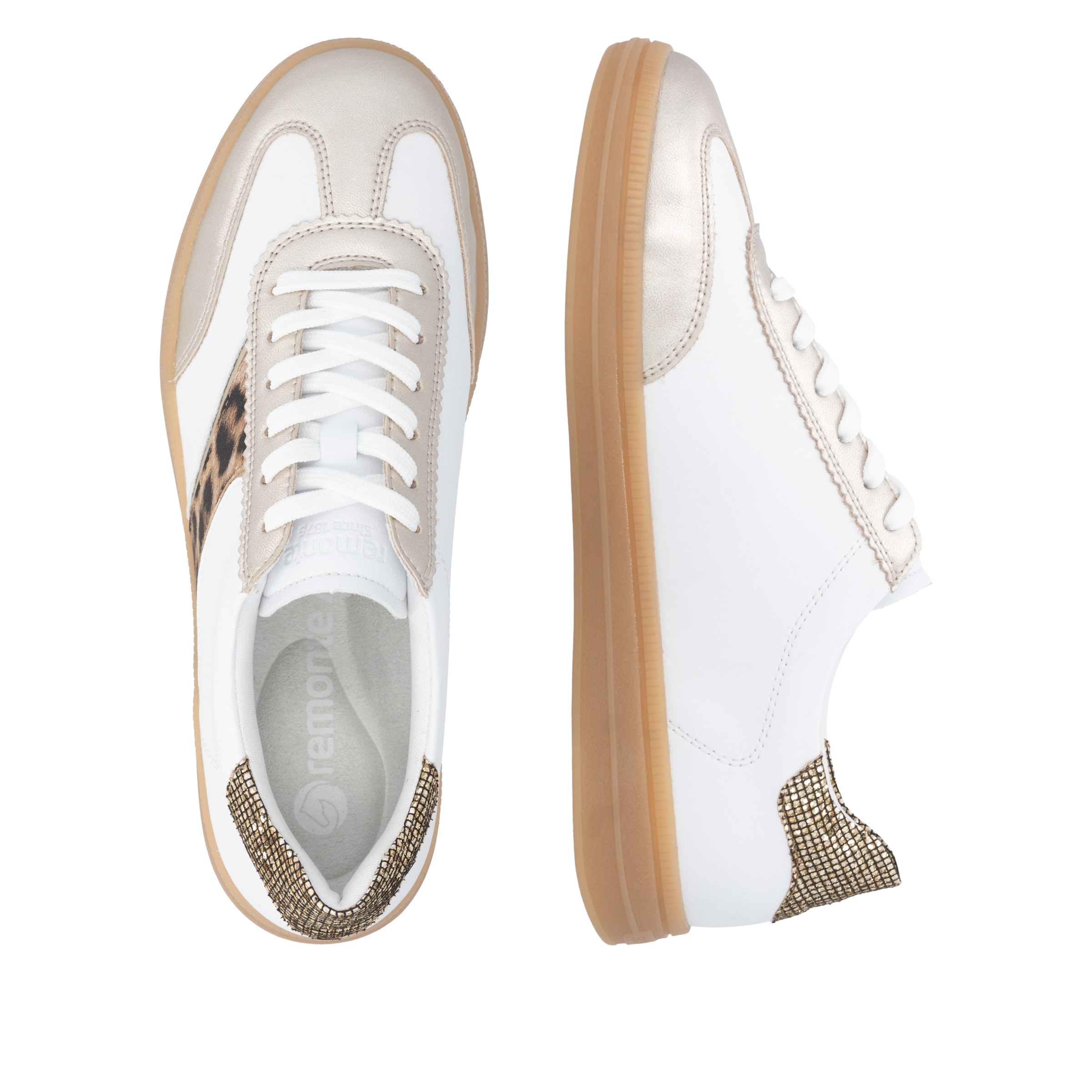 Remonte Sneaker  Freizeitschuh, Halbschuh, Leo-Sneaker mit Wechselfussbett