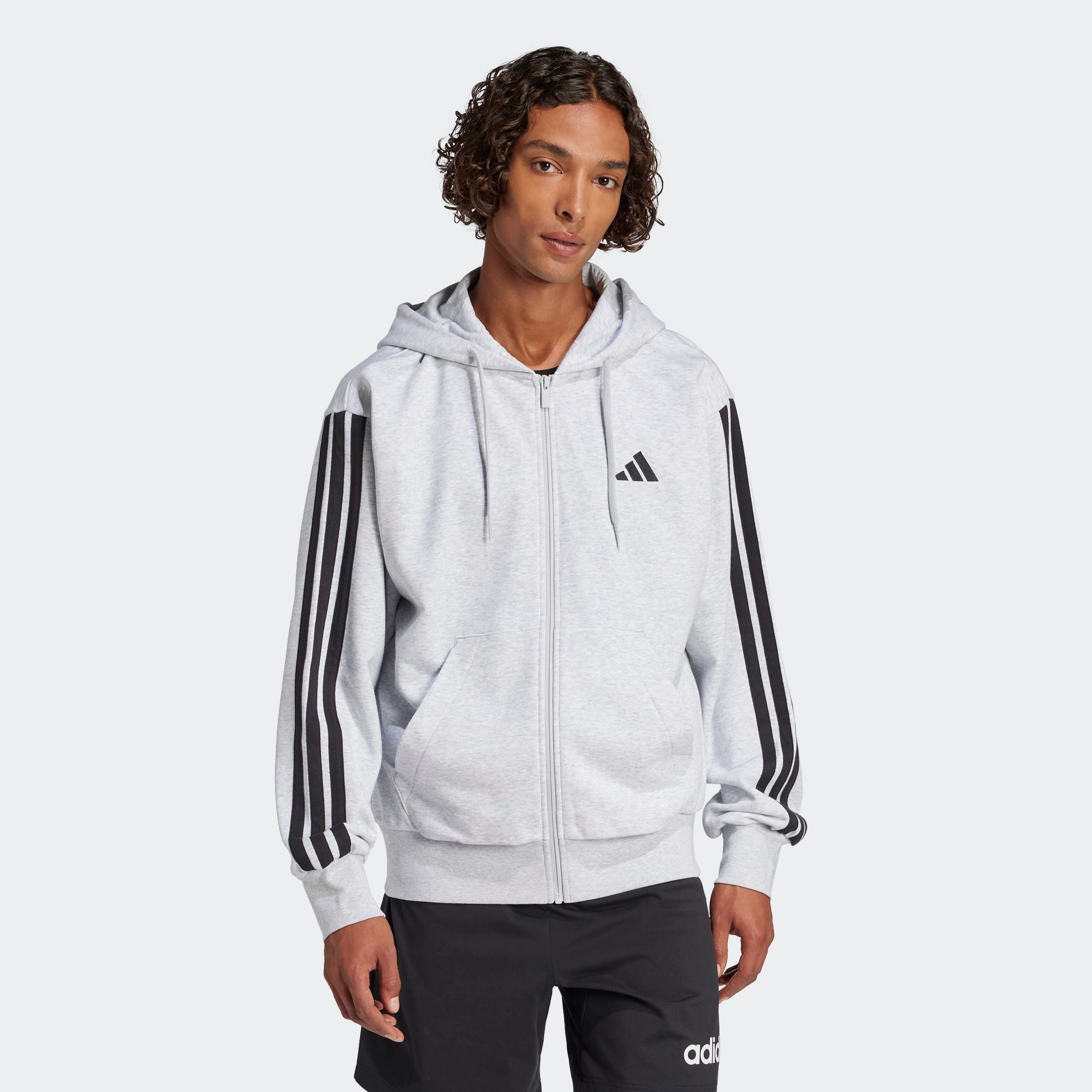adidas Sportswear Kapuzensweatshirt »ESSENTIALS 3-STREIFEN FRENCH TERRY«
