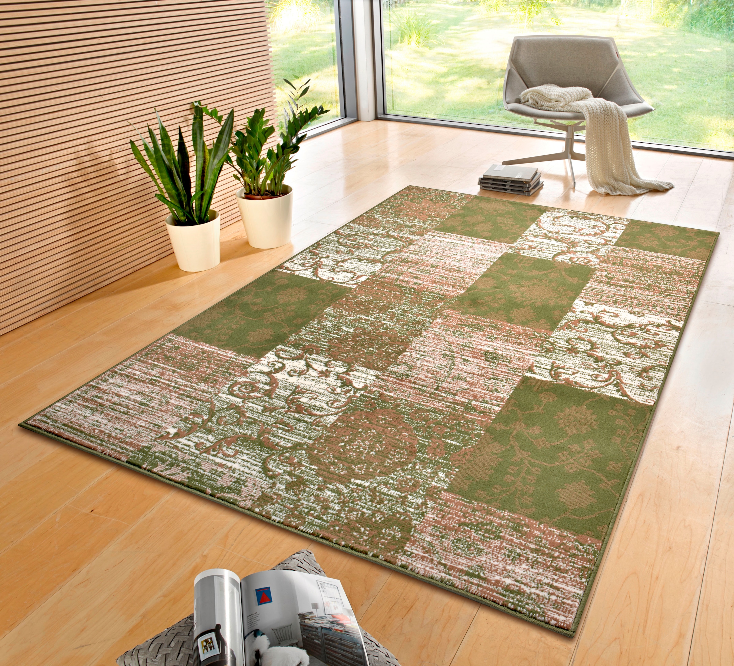 HANSE Home Tapis »Bloques« Rectangulaire 9 mm Höhe Kurzflor, Weich, Mehrfarbig, Wohnzimmer, Schlafzimmer, Esszimmer
