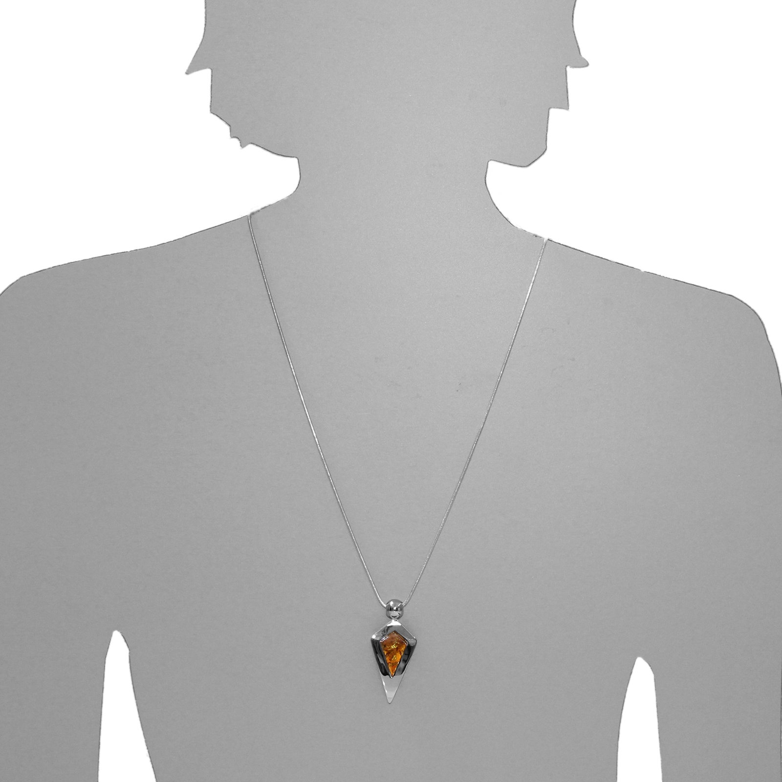 OSTSEE-SCHMUCK Chaîne avec pendentif »Ostsee-Schmuck Kette mit Anhänger Erka Kette mit Anhänger Erka«