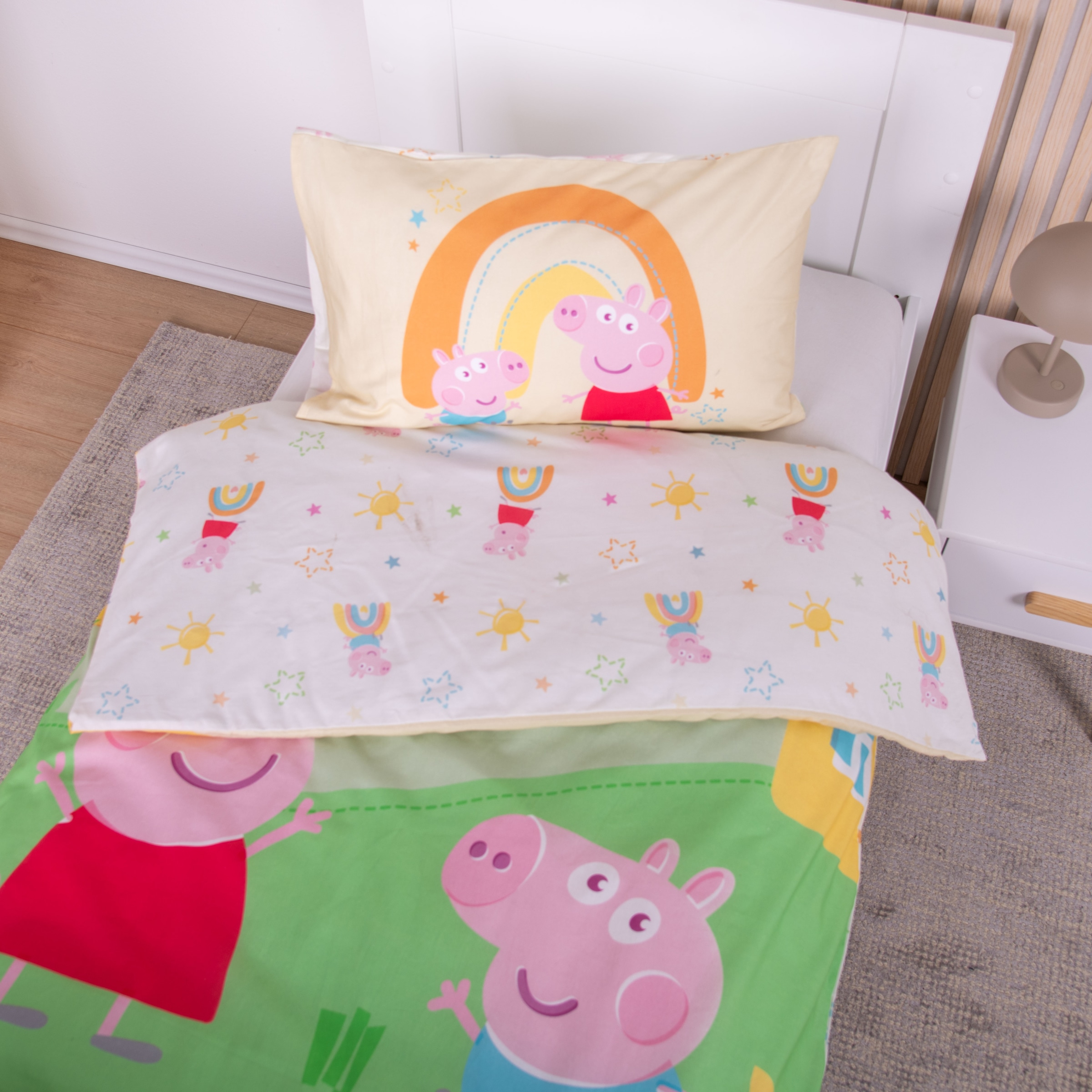 Baby Best Linge de lit pour bébé »Peppa Pig« 2 cuis Parure de lit réversible