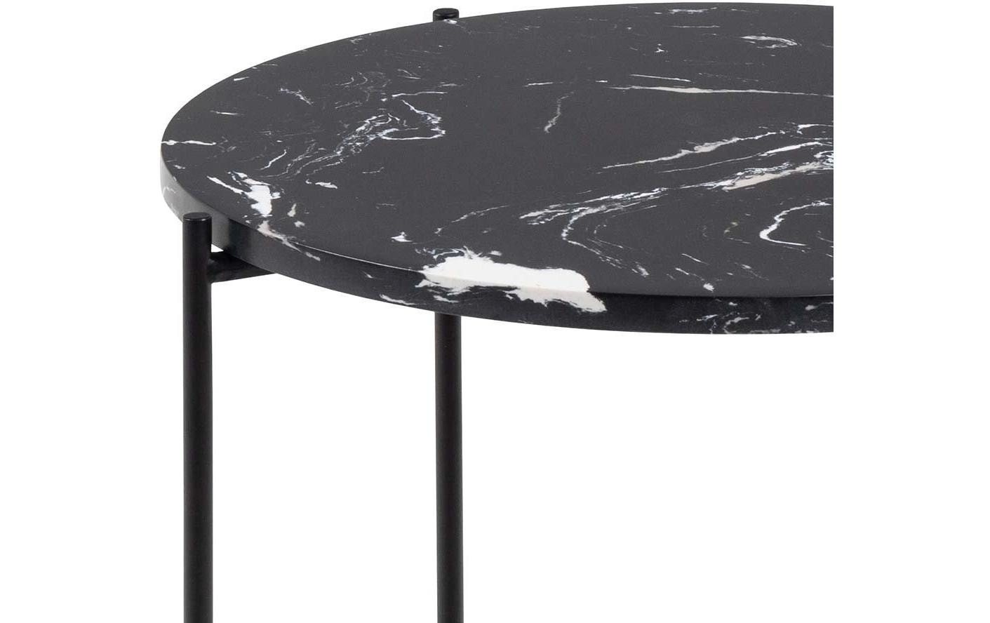 AC Design Beistelltisch »Avila« Ecktisch, rund, Tischplatte aus Marmorstein, T: 52 cm