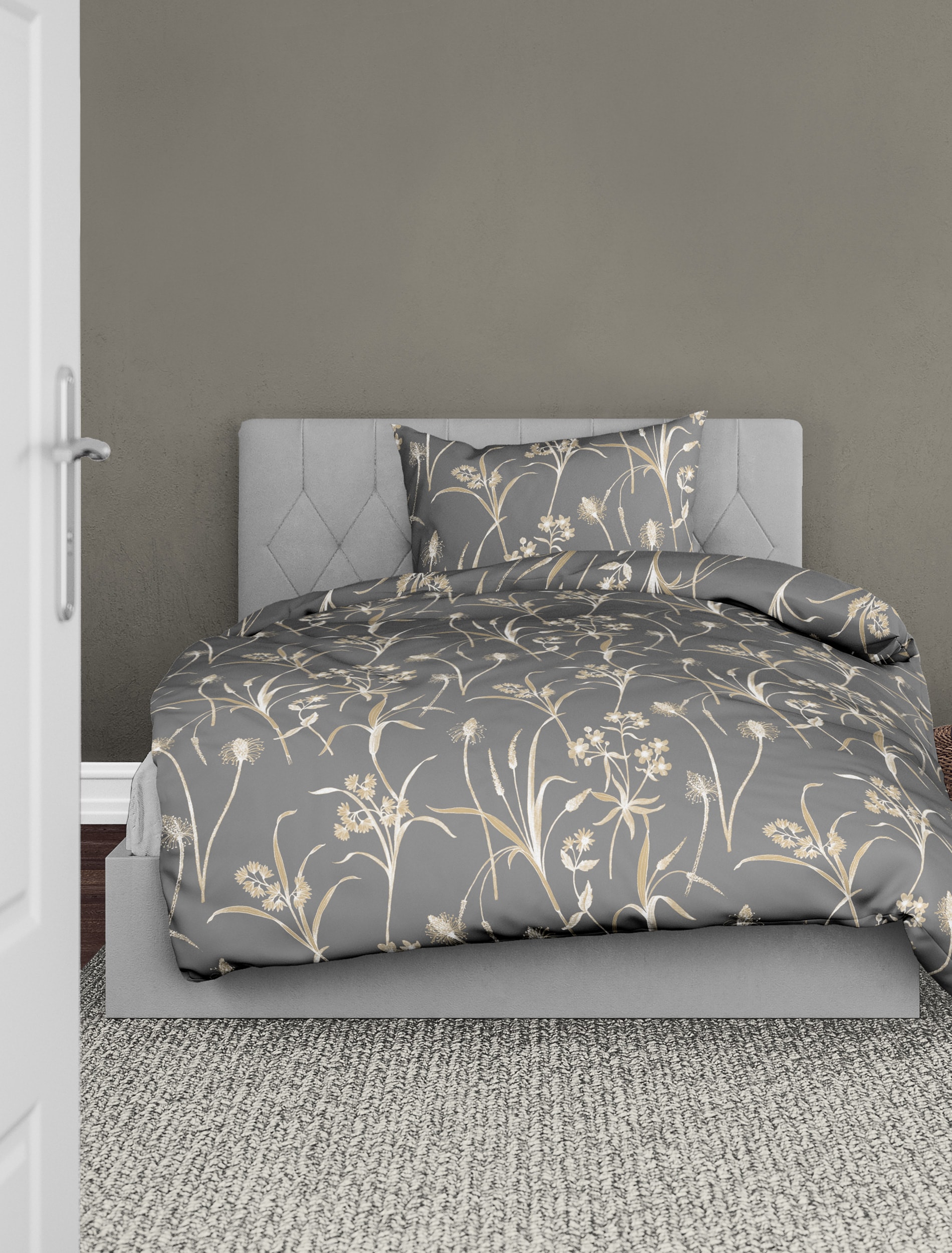 BIERBAUM Linge de lit »3987« 2 cuis Mako-Satin, 100 % Baumwolle, pflegeleicht