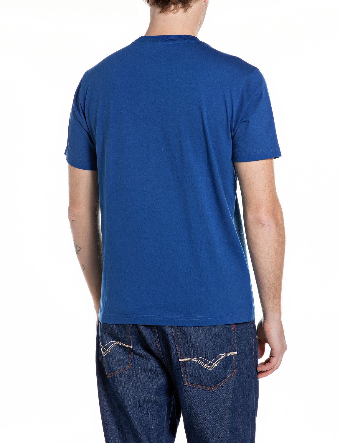 Replay T-shirt mit Frontprint auf der Brust, Rundhals