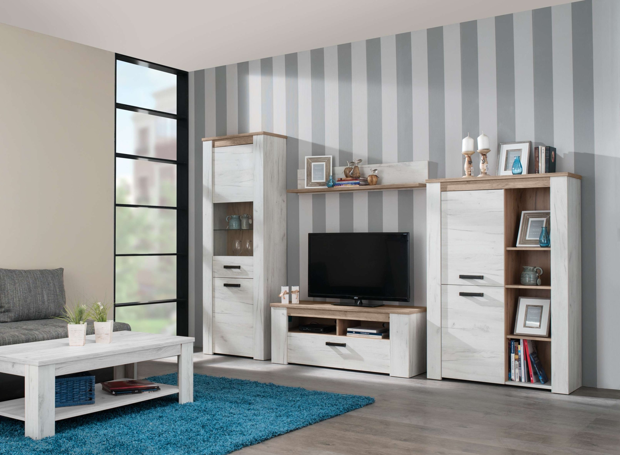 Home affaire Table basse »Kent TV-Sideoard 120 cm, mit zwei geschlossenen Fächern« meuble TV avec beaucoup d’espace, pour téléviseurs modernes dans tout salon