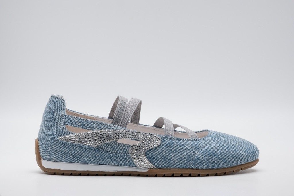 Replay Ballerines Sneaker  mocassin, chaussure d'été, chaussure à enfiler avec strass latéraux