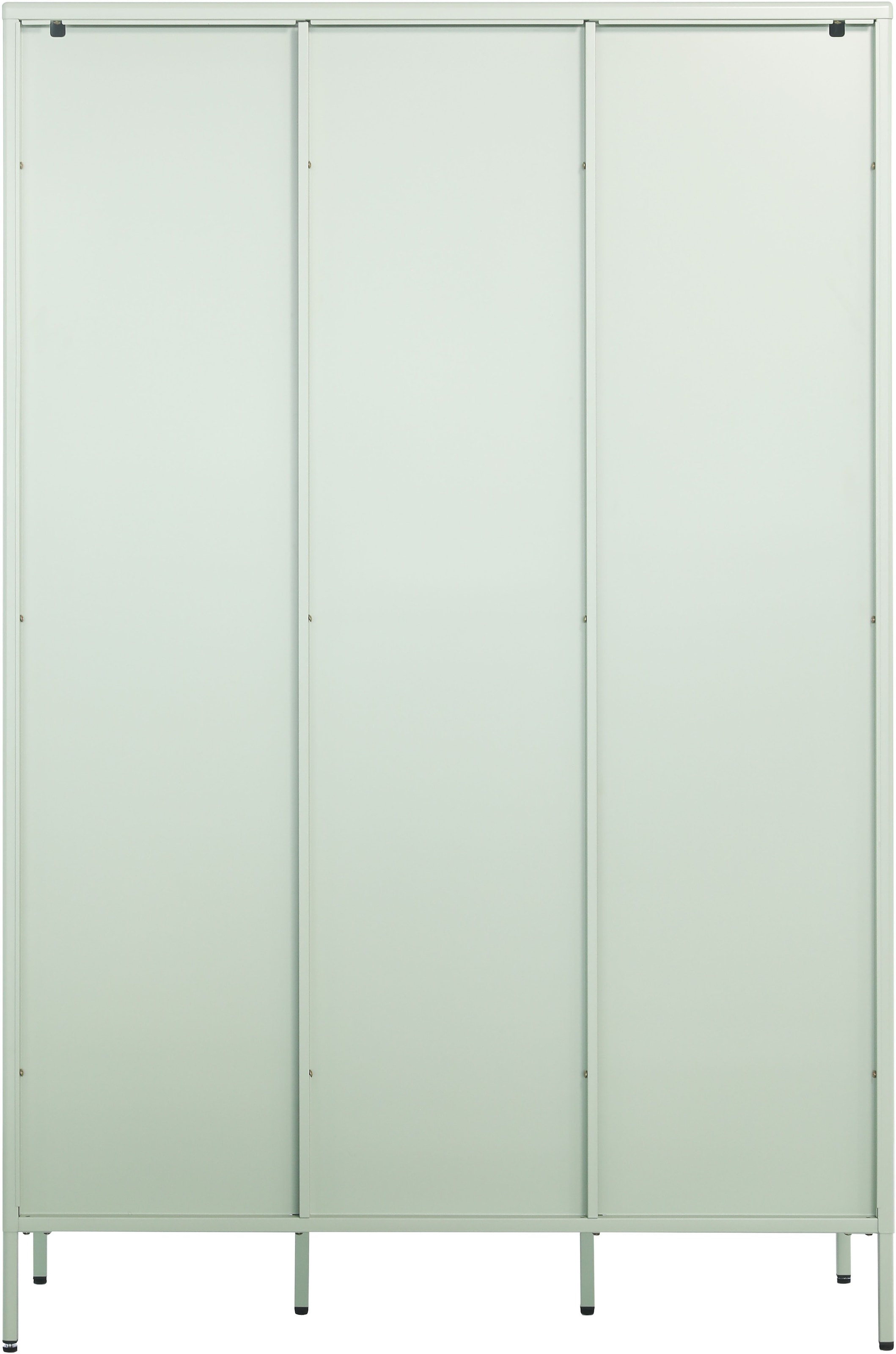 GOODproduct Kleiderschrank »GERRON Kleiderschrank Metallschrank Spind« Schlafzimmerschrank mit 3 Türen , grün salbei, Breite 120cm