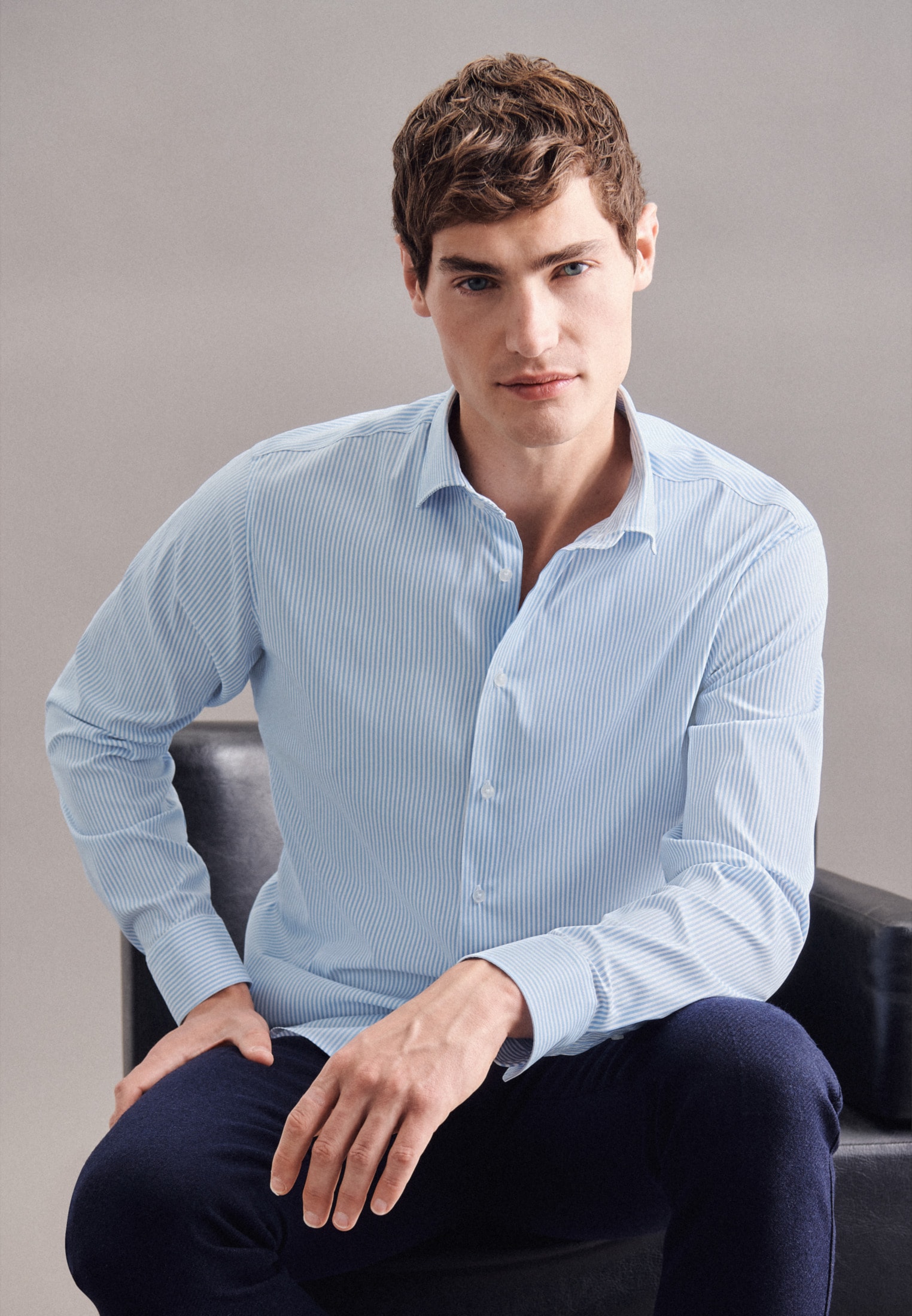 seidensticker Businesshemd »X-Slim« X-Slim 1/1 Kentkragen Streifen