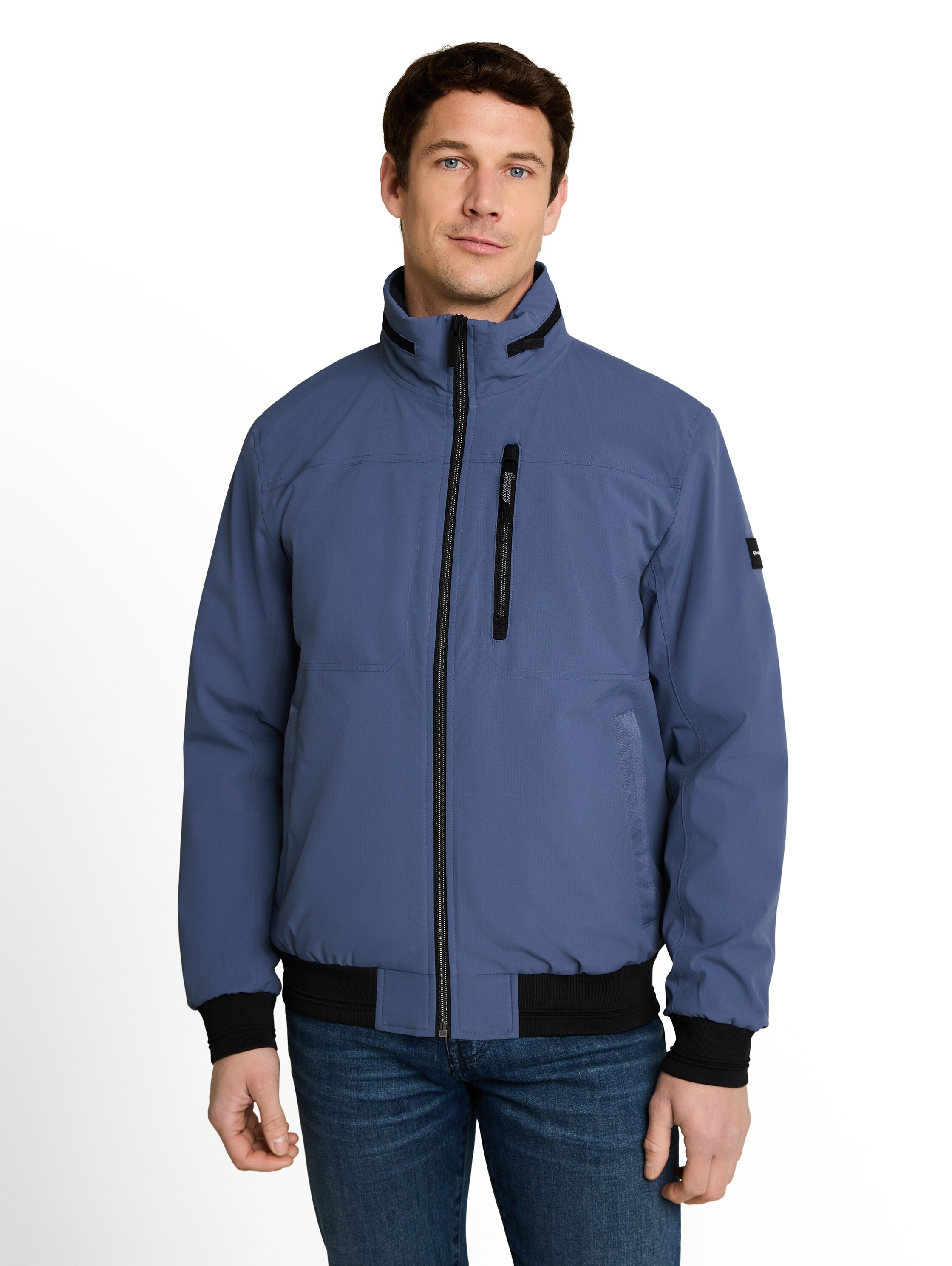 TOM TAILOR Blouson ohne Kapuze Sweatjacke mit Reissverschluss