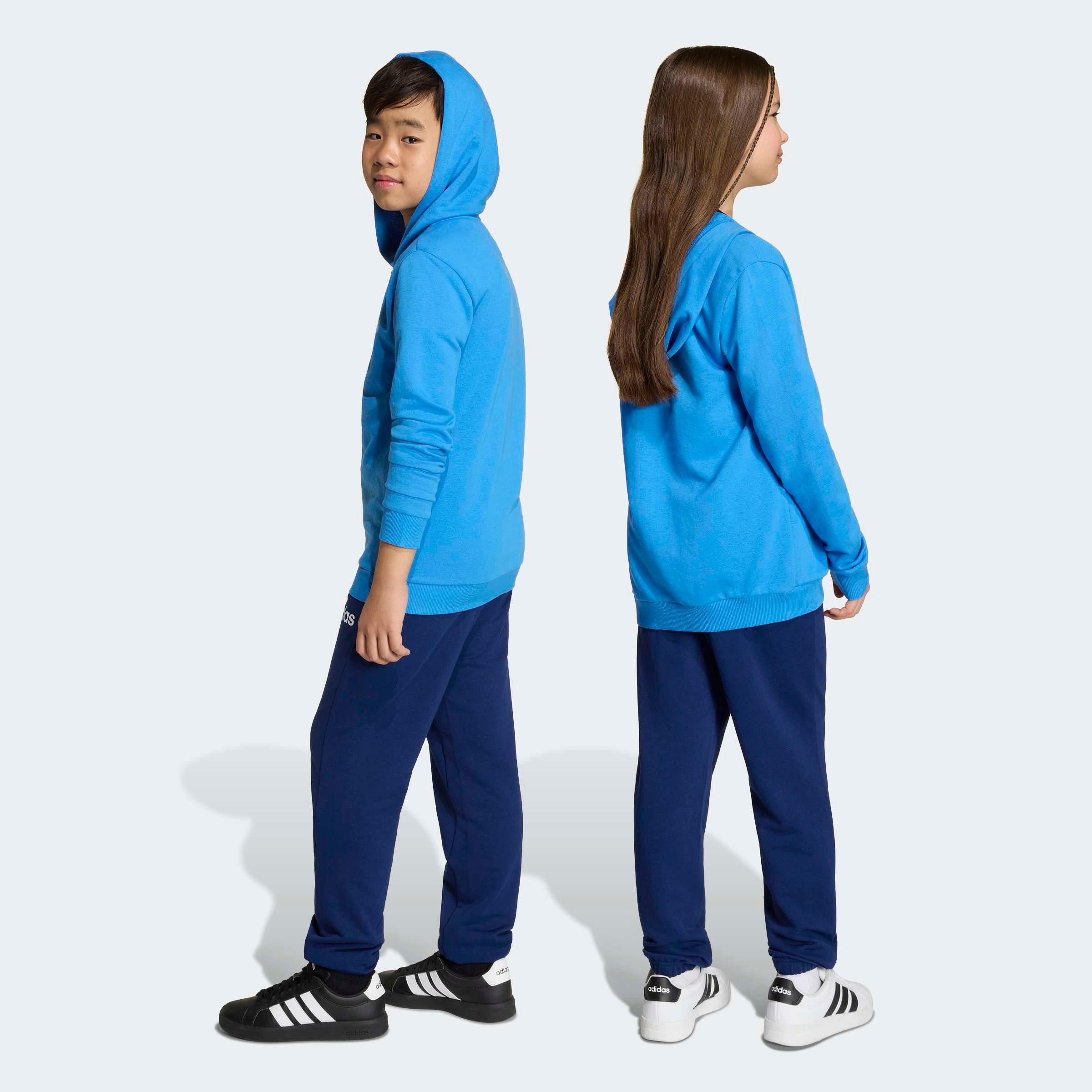 adidas Sportswear Combinaison d'entraînement »ESSENTIALS KINDER« 2 pièces zweiteilig, aus Baumwolle und Polyester, weiches French Terry