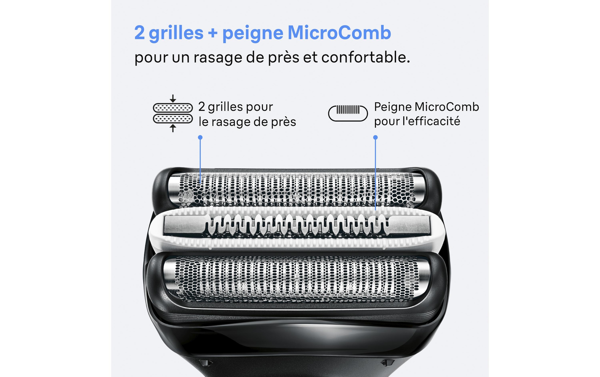 Braun Rasoir pour le visage »Serie 3 3000S« Gesicht