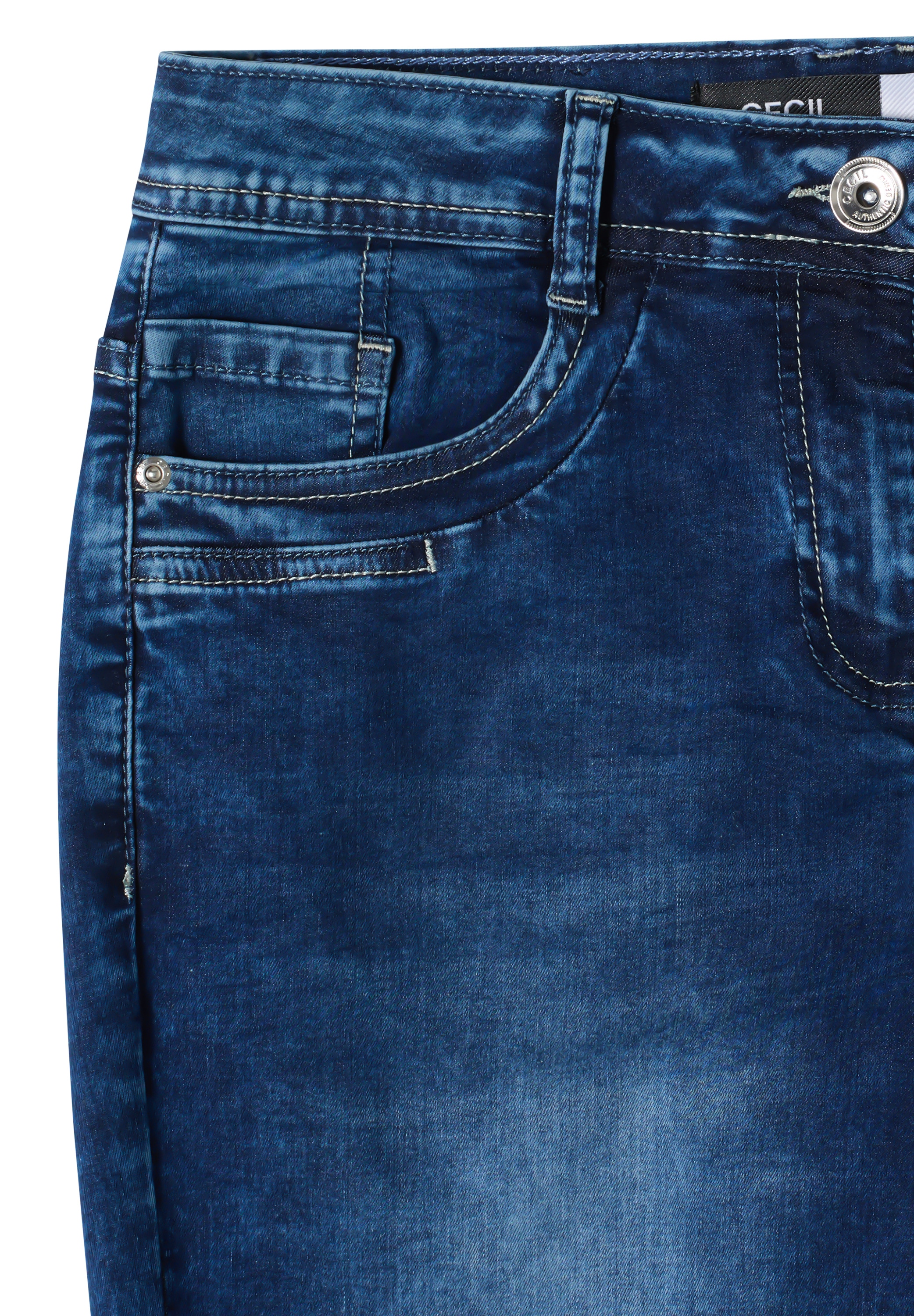 Cecil Jeans 3/4 »Style Scarlett« jeans slim leg avec stretch