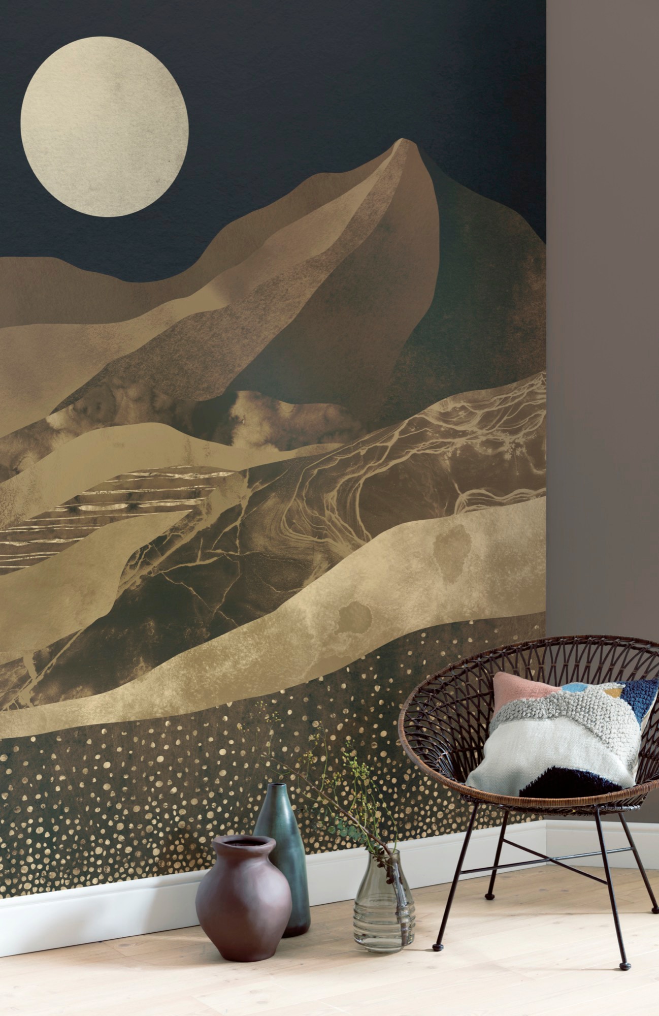 Komar Papier peint intissé »Digitaldruck Vlies -  Mountain Spike - Grösse 200 x 280 cm« imprimé Wohnzimmer, Schlafzimmer