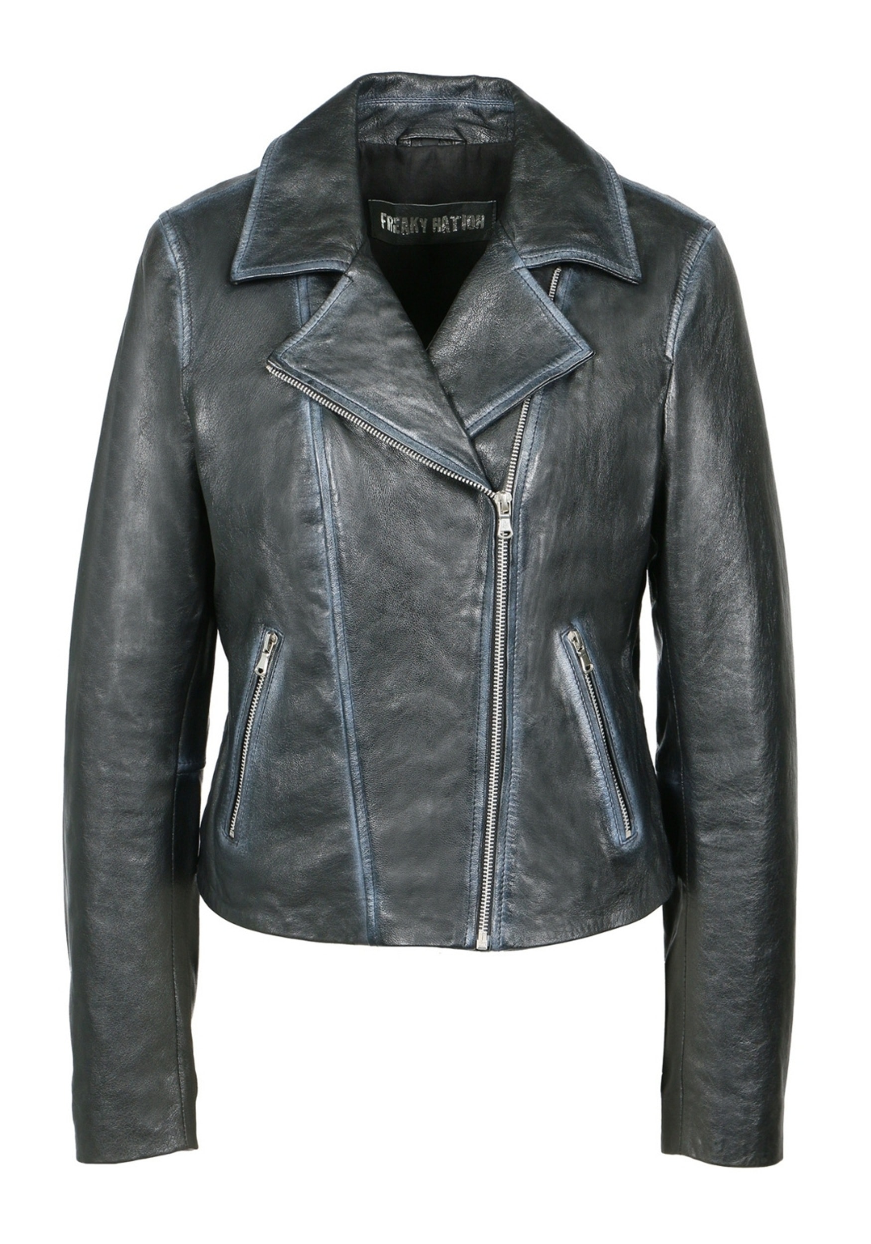 Freaky Nation Veste en cuir »Lederjacke-FN«