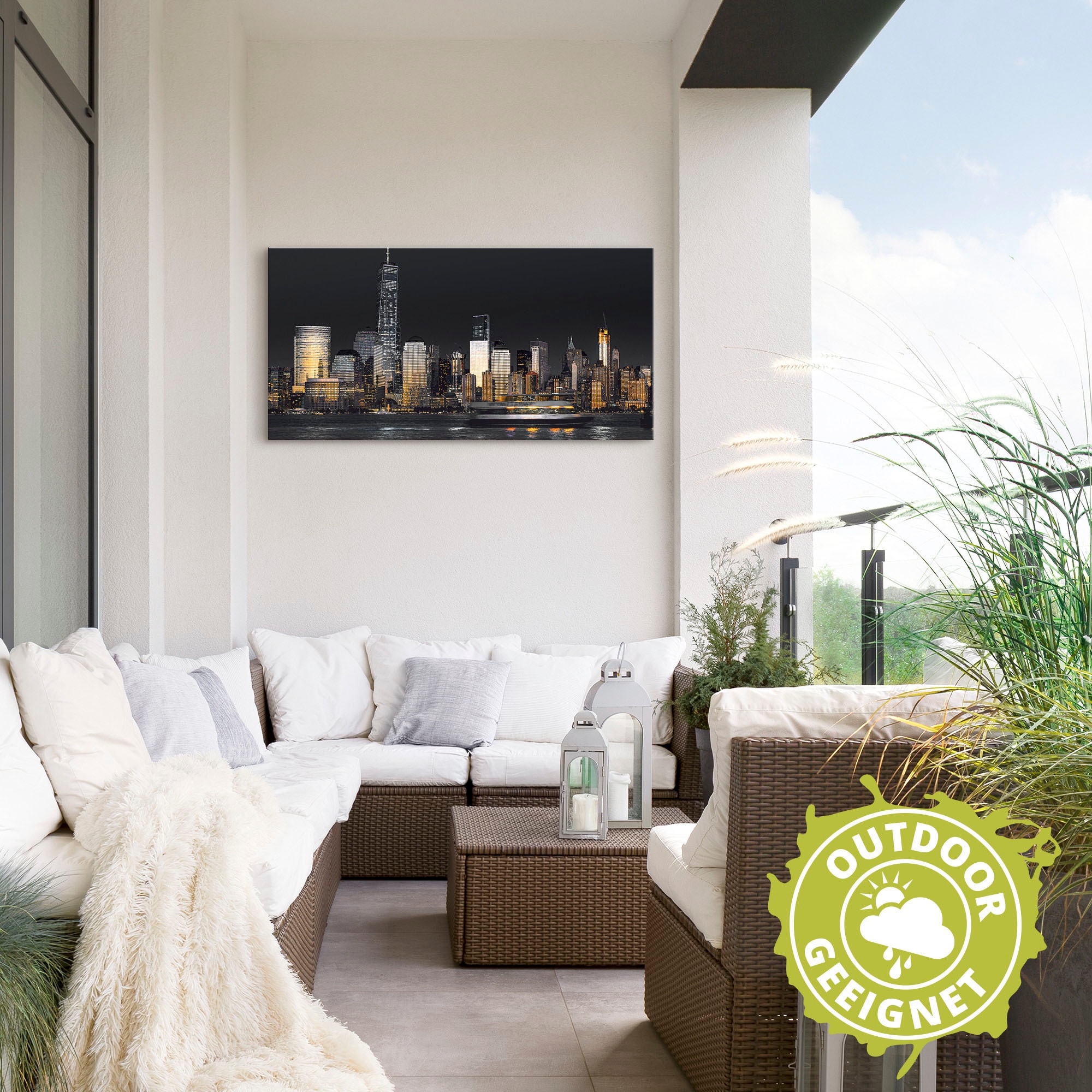 Artland Fresque murale »New York Financial Distrikt« 1 cuis tlg. als Alubild, Leinwandbild in verschied. Grössen