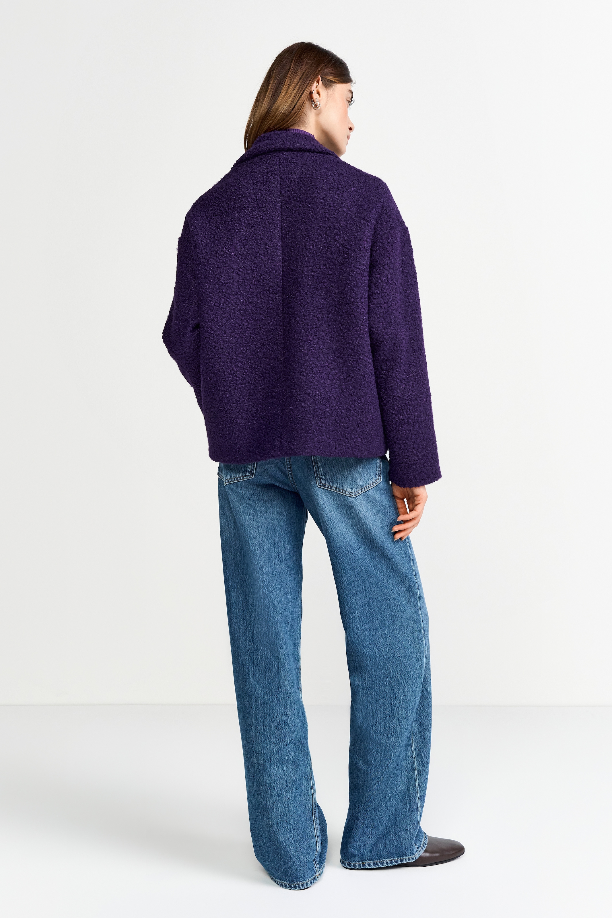 RICHROYAL Kurzjacke mit dezenter Teddy-Oberfläche