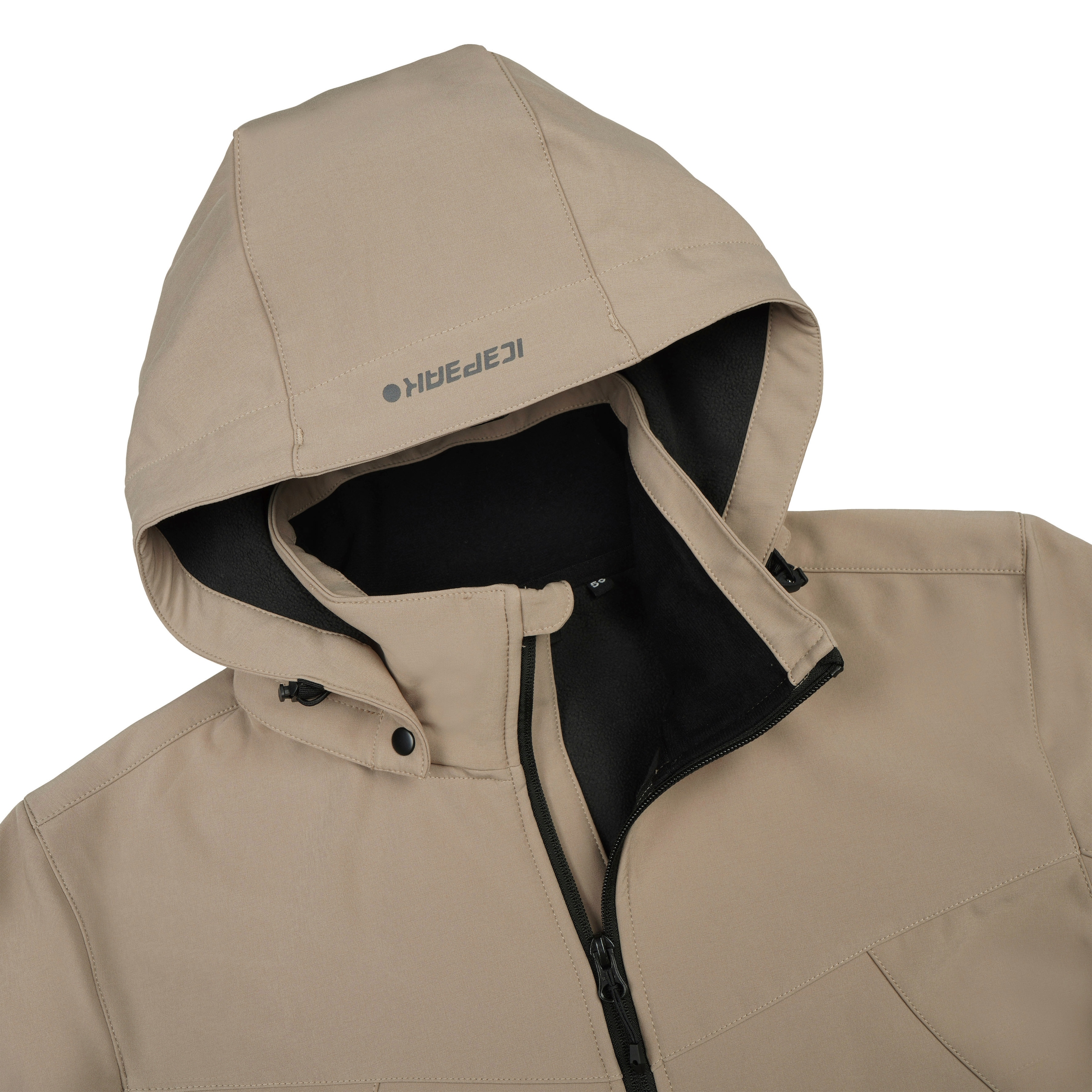 Icepeak Veste softshell »ICEPEAK BRIMFIELD« avec capuche avec capuche amovible, coupe-vent, déperlant, respirant