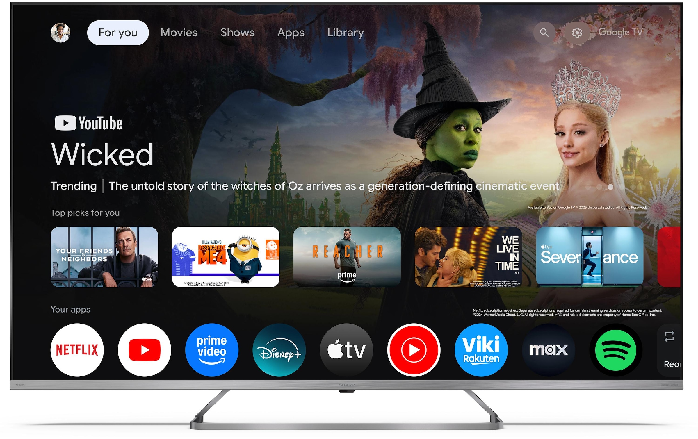 Sharp Mini-LED-Fernseher »55JP7465E« 139 cm/55 ″