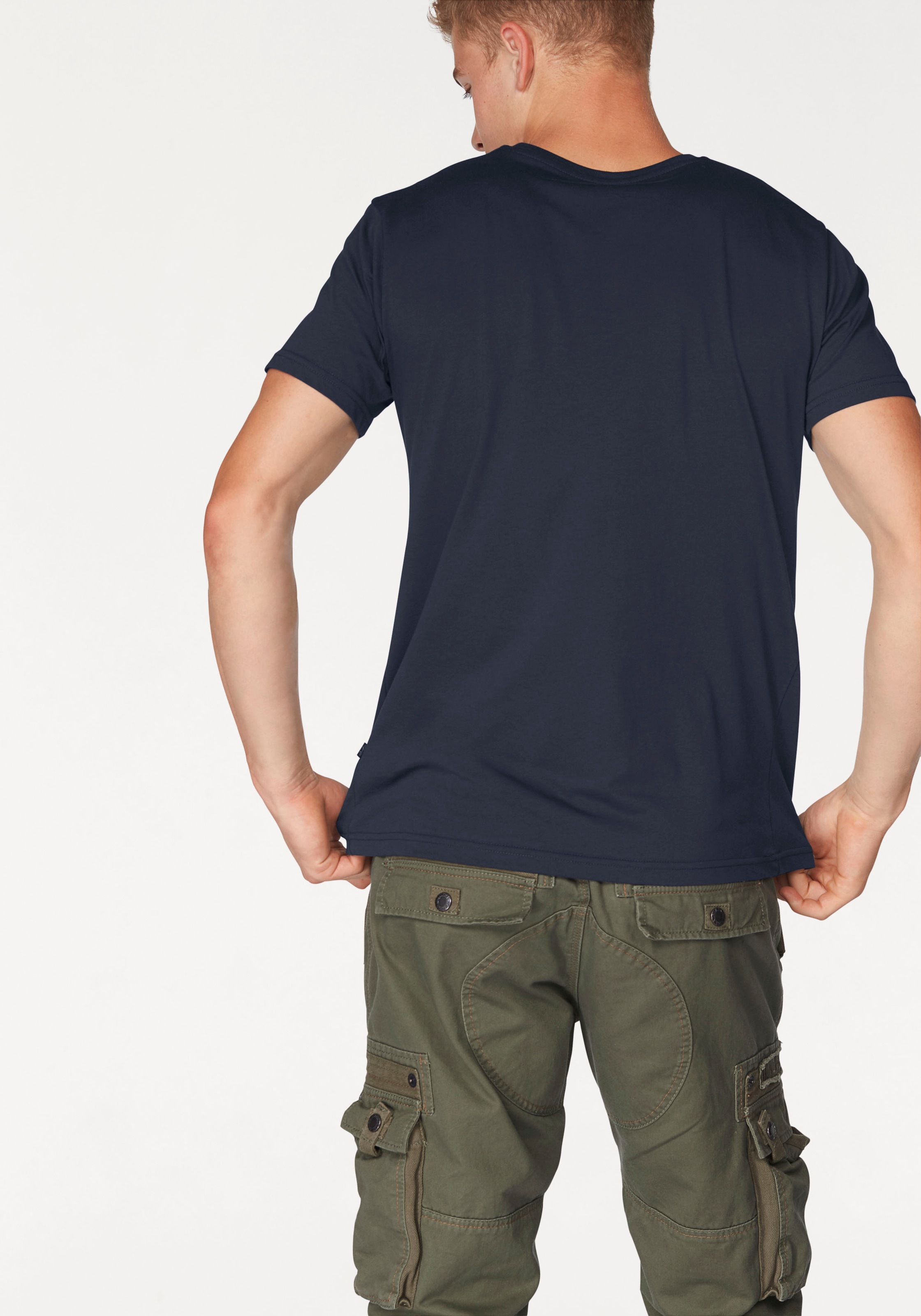 Alpha Industries Shirt à col rond »Logo Print T«