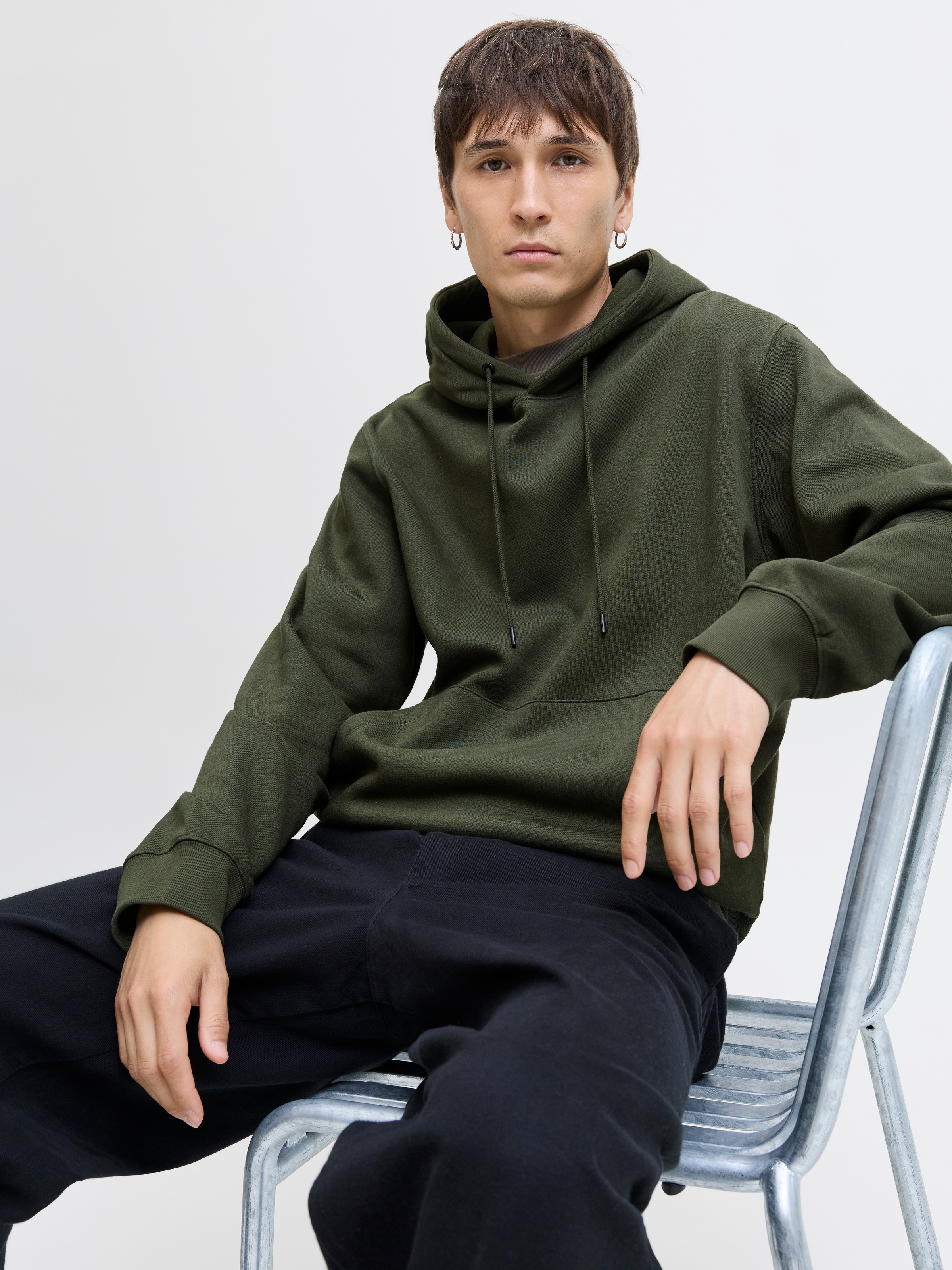 Jack & Jones Kapuzensweatshirt »JJESTAR BASIC SWEAT HOOD NOOS« mit Rippbündchen