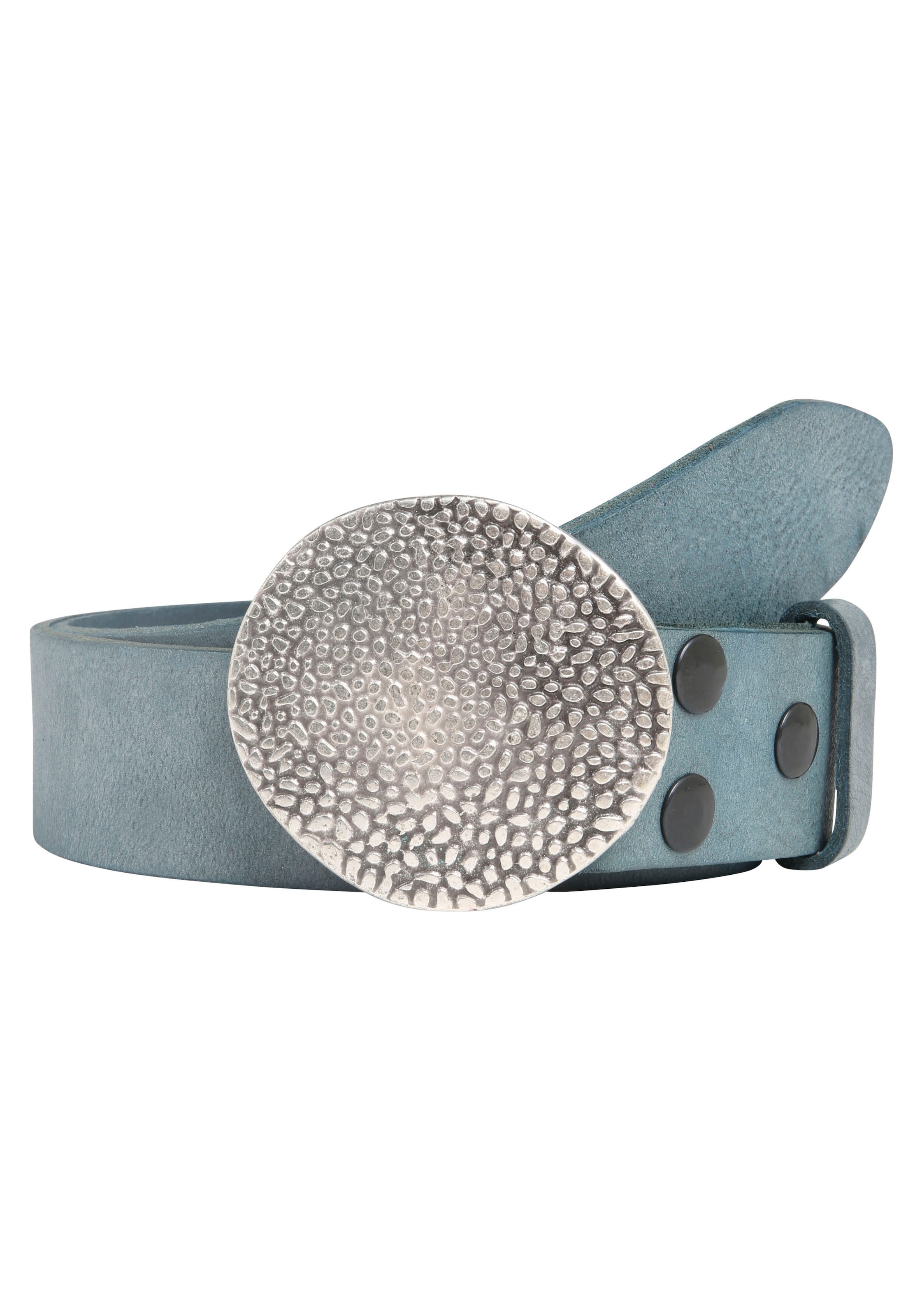 Rettungsring Gürtel Ledergürtel mit austauschbarer Schliesse »Noppen Rund«