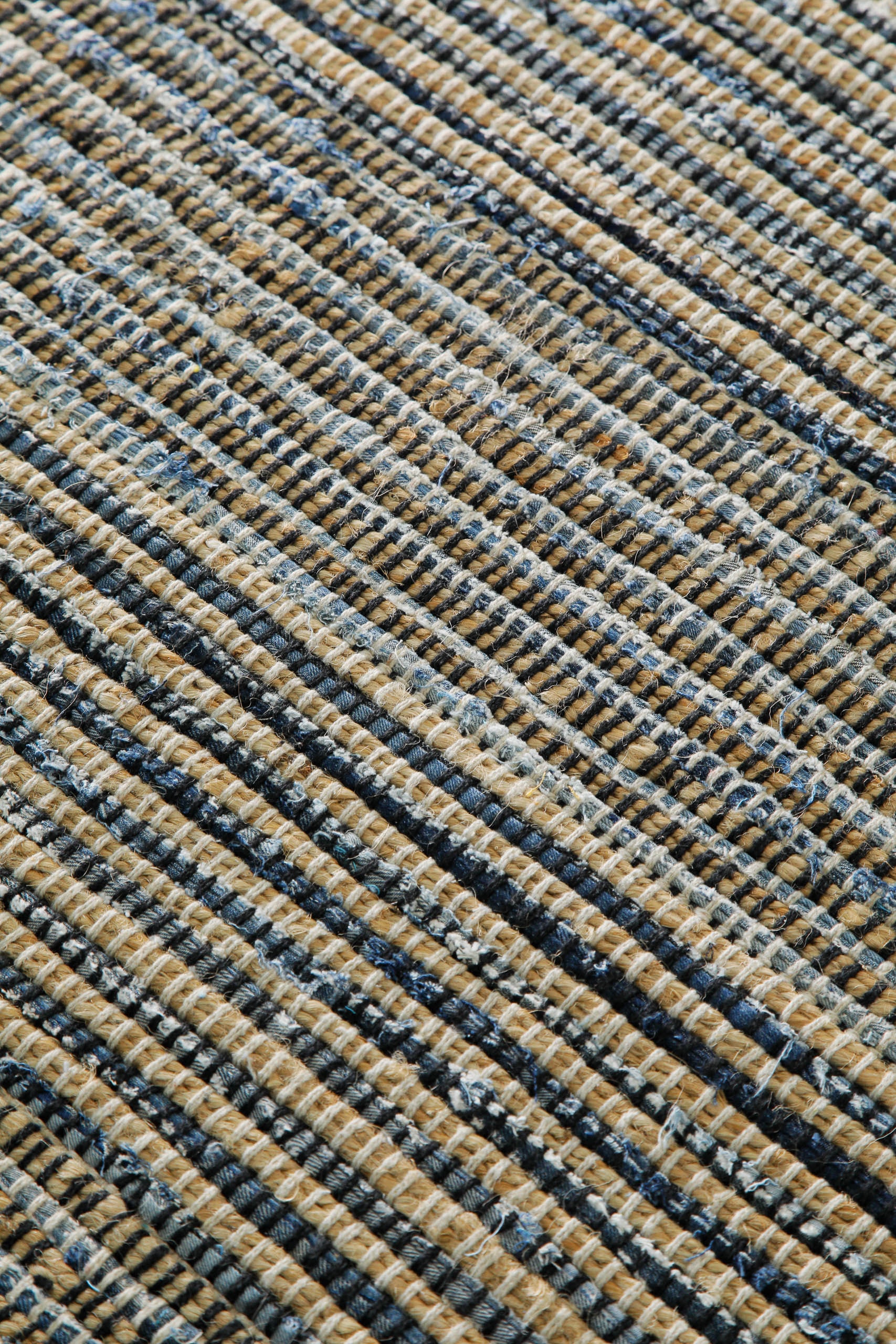 Wecon home Tapis »Denim Feels« Rectangulaire 6 mm Höhe handgewebt, robust, pflegeleicht, skandi, Natur, Jute, Wohnzimmer