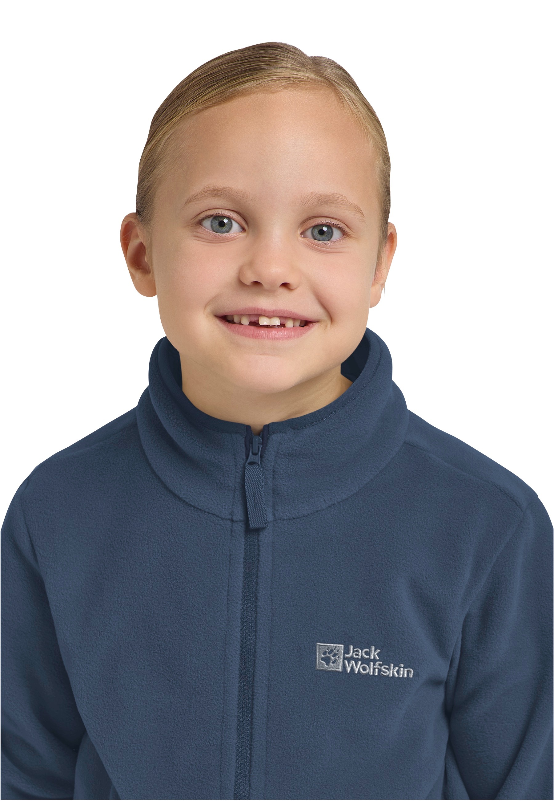 Jack Wolfskin Fleecejacke »TAUNUS JACKET K« Winddicht, wärmend, atmungsaktiv, Übergangsjacke, für Kinder