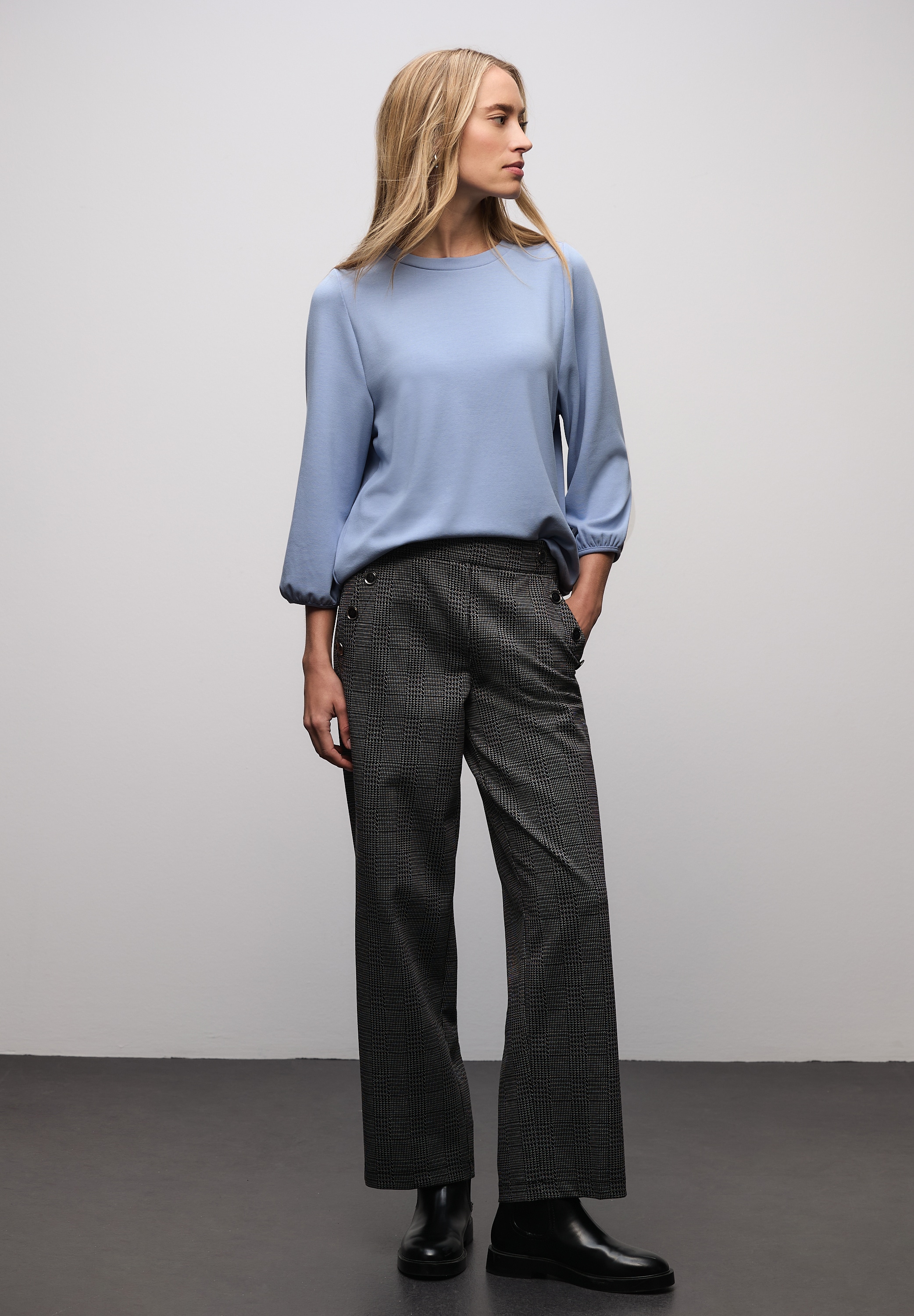 STREET ONE T-shirt à manches 3/4 mit elastischem Bündchen