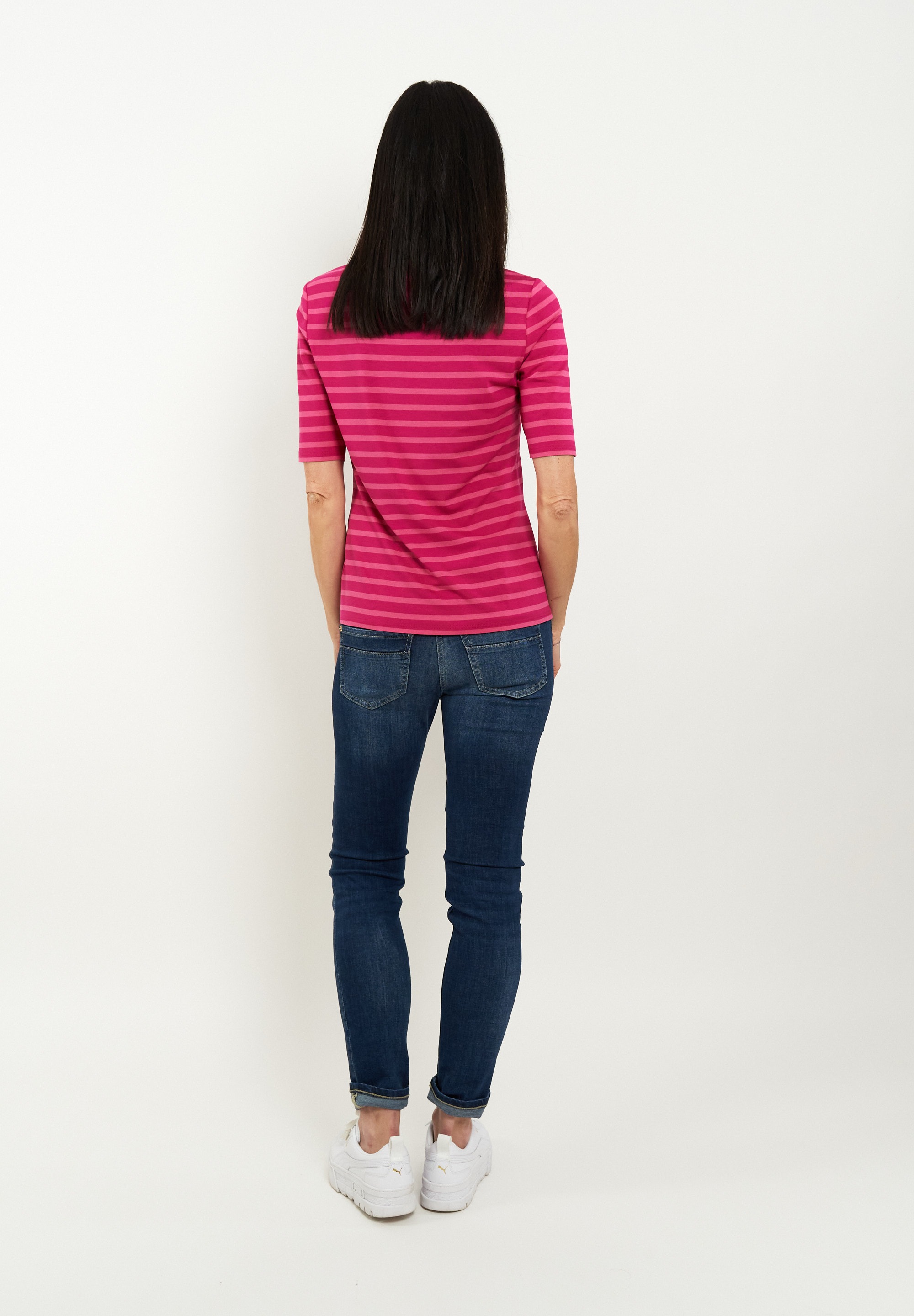 Seidel Moden T-Shirt mit Streifenmuster, MADE IN GERMANY