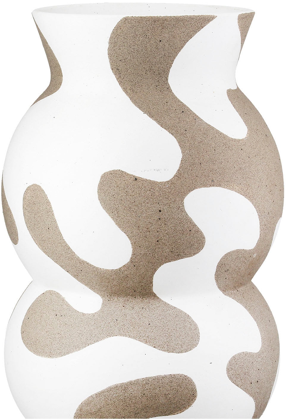 GILDE Tischvase »Vase rund Areno beige; weiss H. 35 cm«
