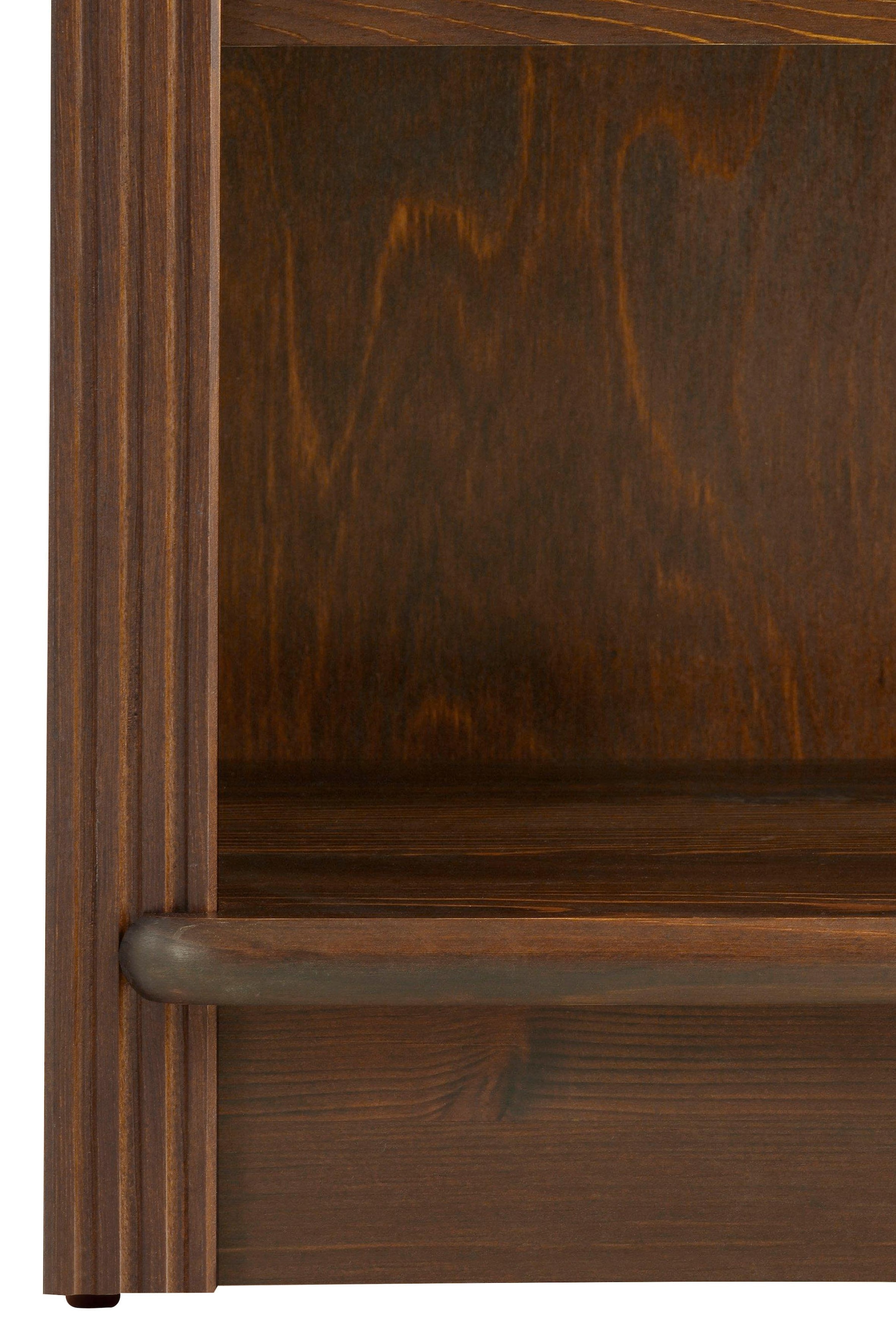 Home affaire Bücherregal »Soeren« aus massiver Kiefer, Höhe 220 cm, mit 2 Holztüren, viel Stauraum