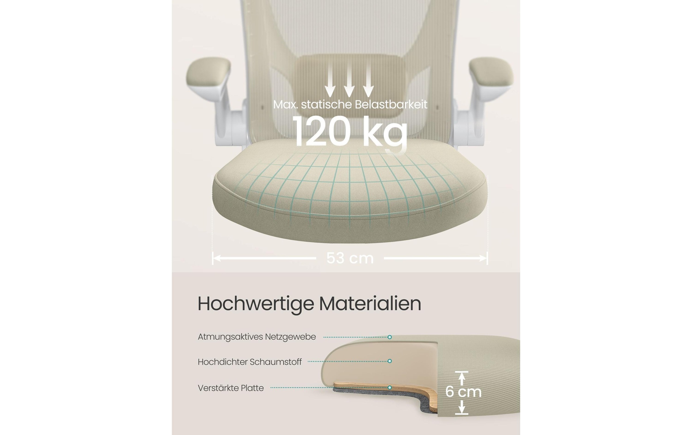 SONGMICS Chaise de bureau »höhenverstellbar« ()