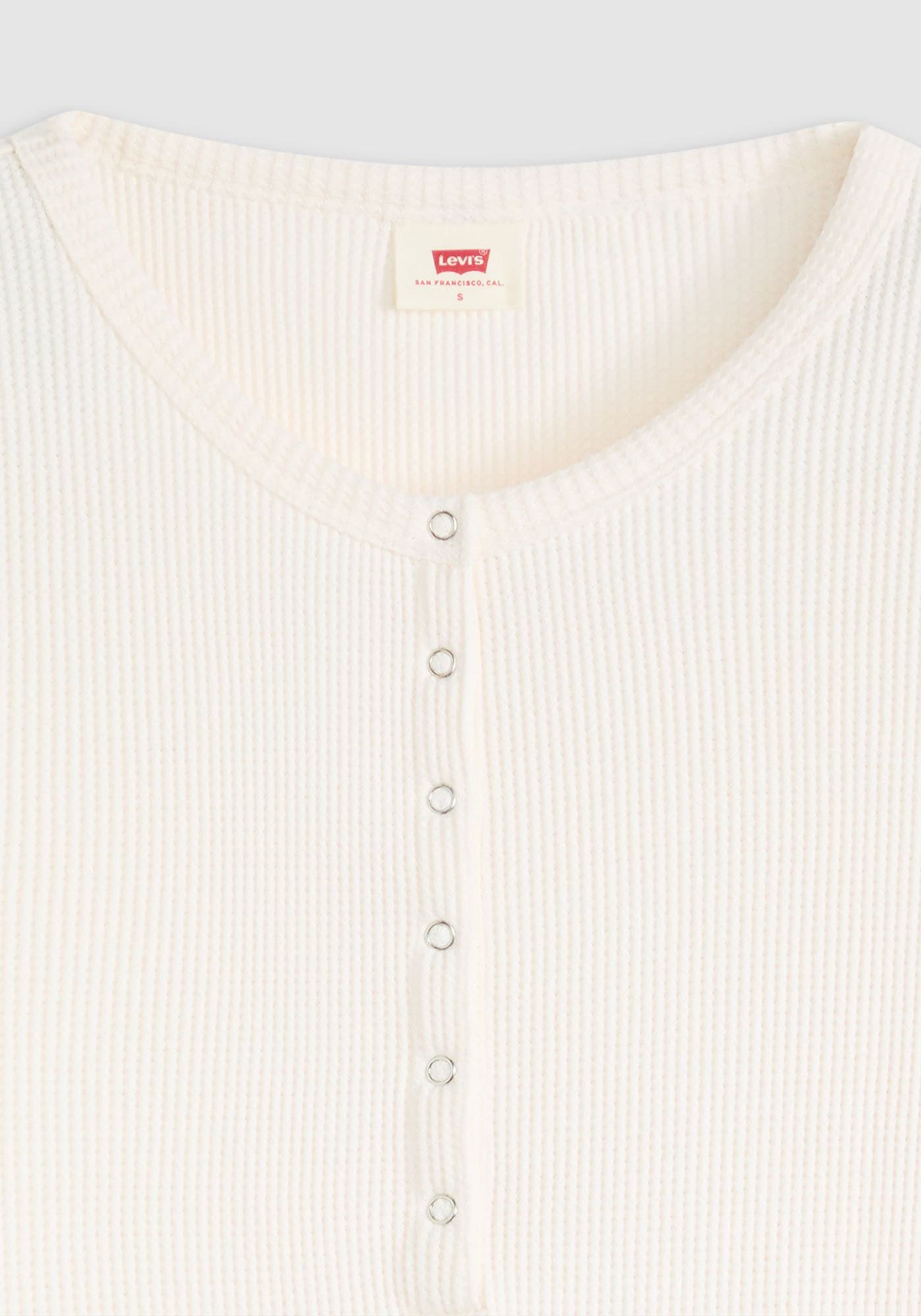 Levi's® T-shirt à manches longues »DRY GOODS HENLEY« Mit Waffelstruktur- Muster