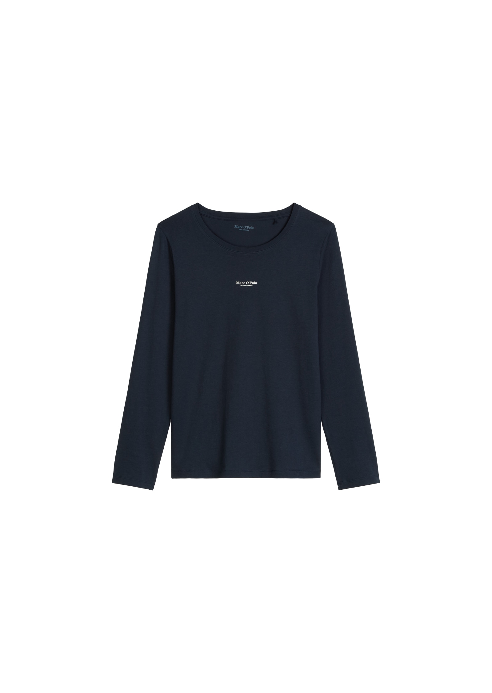 Marc O'Polo Haut de pyjama »Mix N Match Cotton Top LS« avec col rond et manches longues
