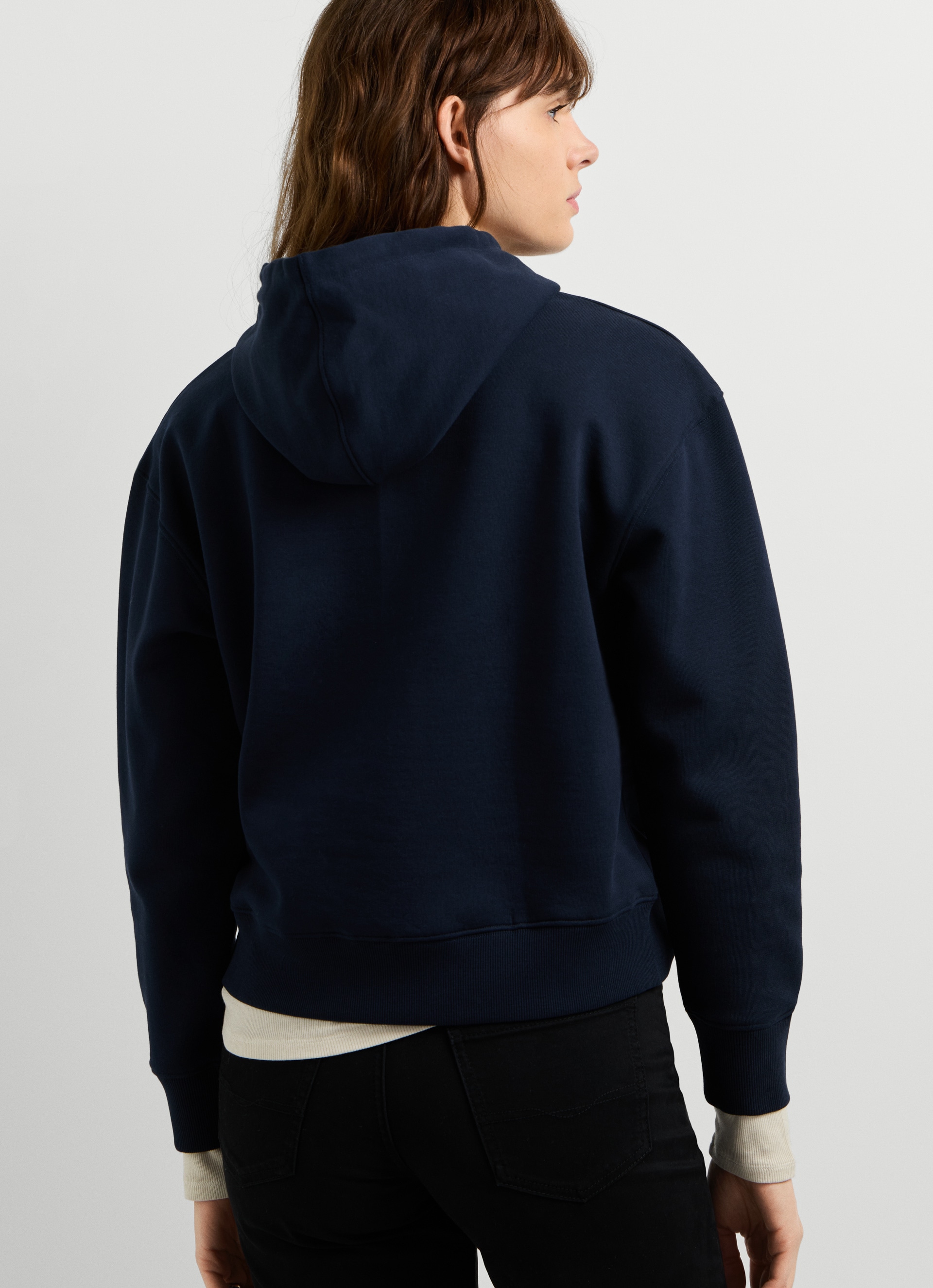 Pepe Jeans Hoodie »BADDY HOODIE«, en mélange de coton, inscription logo
