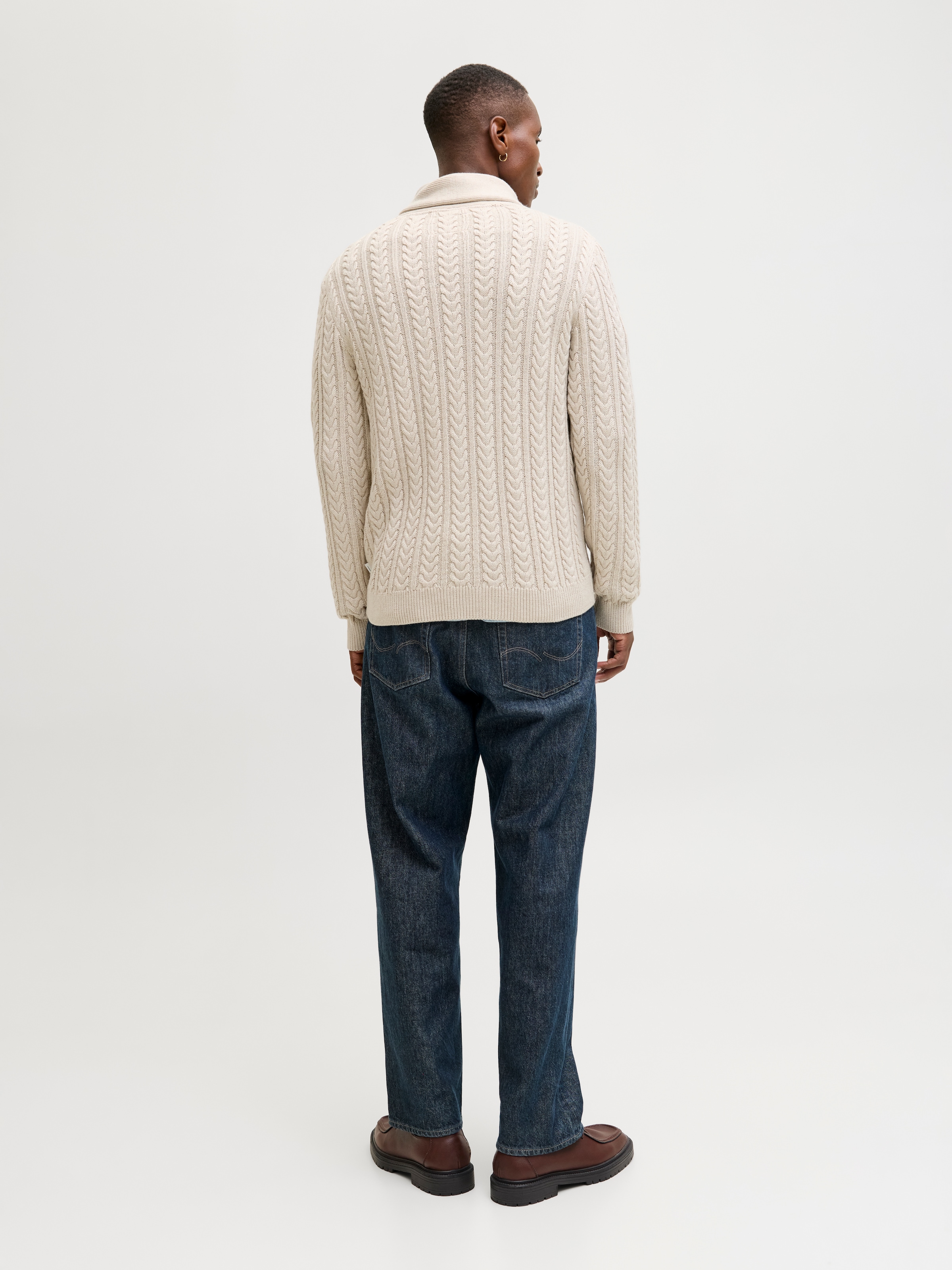 Jack & Jones Pull en tricot »JPRBLUSEAN KNIT CABLE SHAWL NECK«