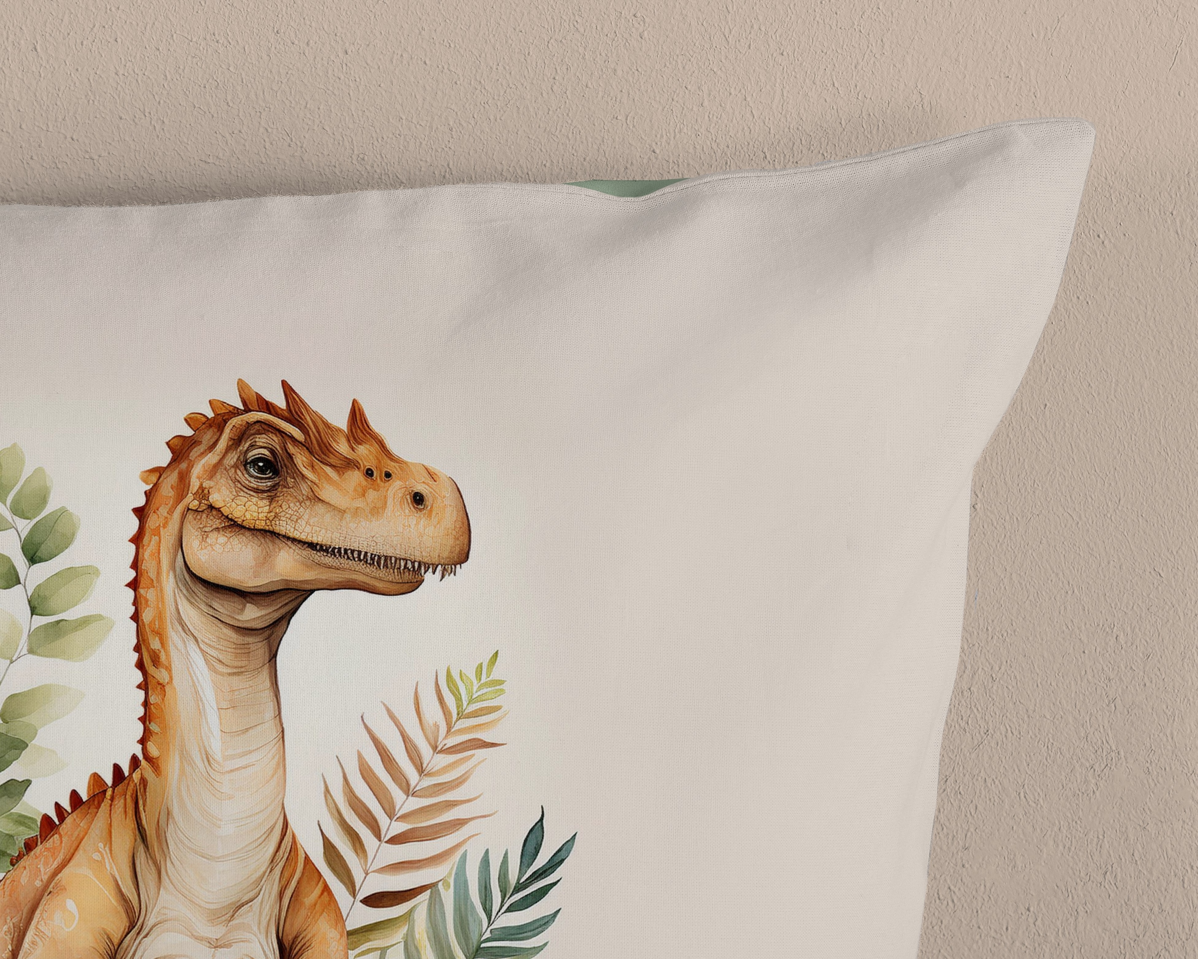 good morning Kinderbettwäsche »Gregor« 2 Stk. tlg. Baumwolle, Renforcé, Wendeoptik, Kind,  Junge, Dino