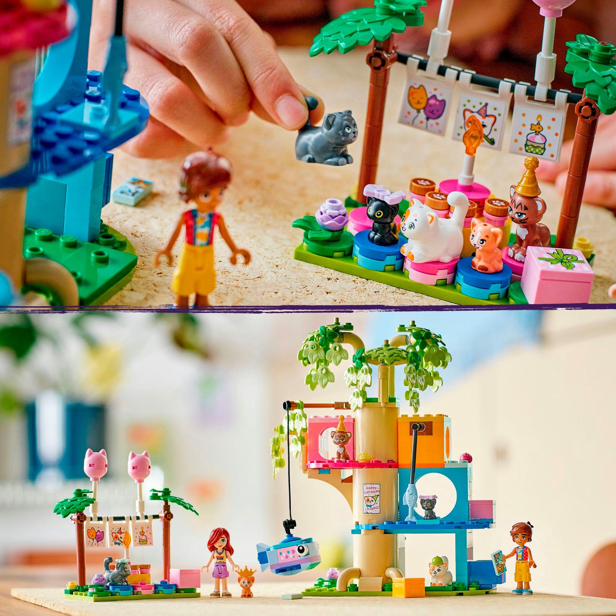 LEGO® Pions de construction »Katzengeburtstagsparty & Baumhaus (42666), LEGO Friends« Made in Europe