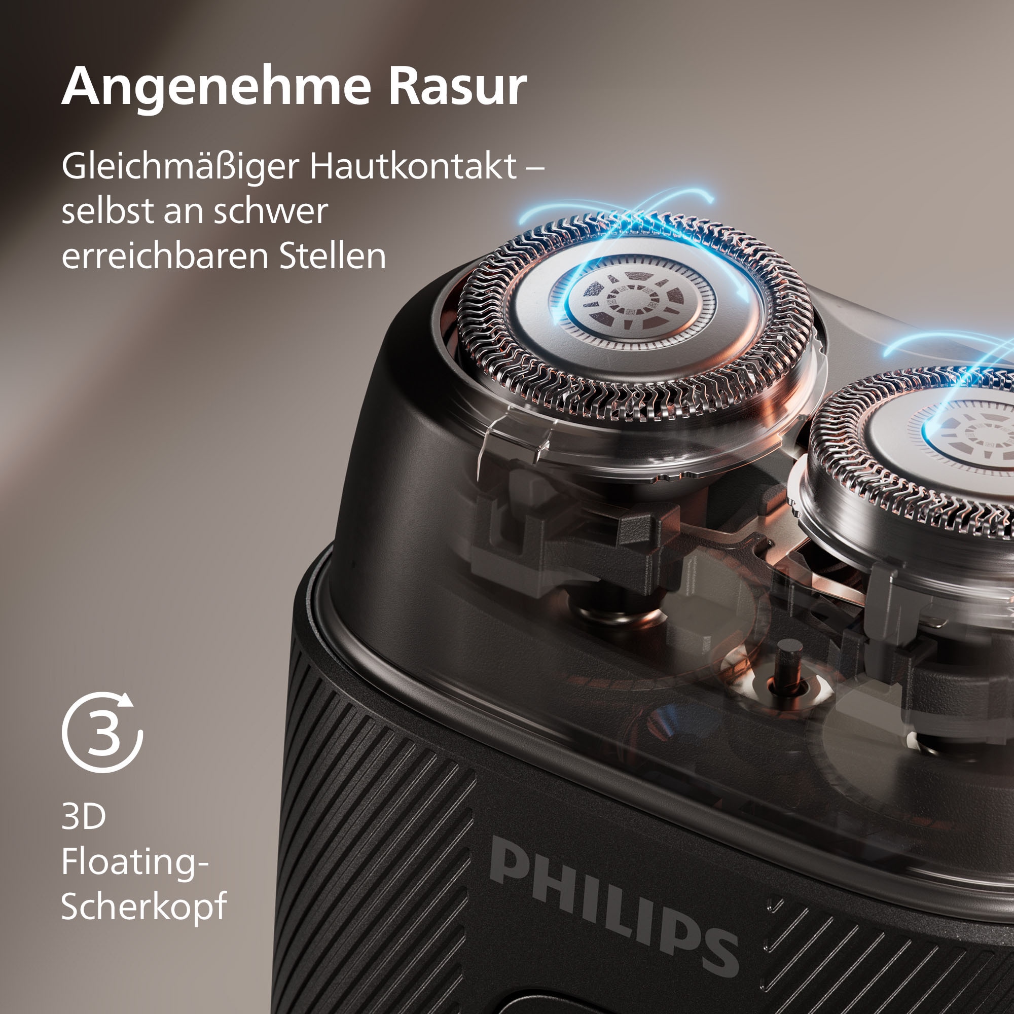 Philips Rasoirs électriques »S591/05« mit SteelPrecision Klingen, 3D Floating Heads, inkl. Reiseetui